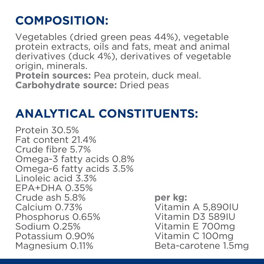 Hill's™ Prescription Diet™ d/d Food Sensitivities Dry Cat Food with Duck & Green Pea - Image 6