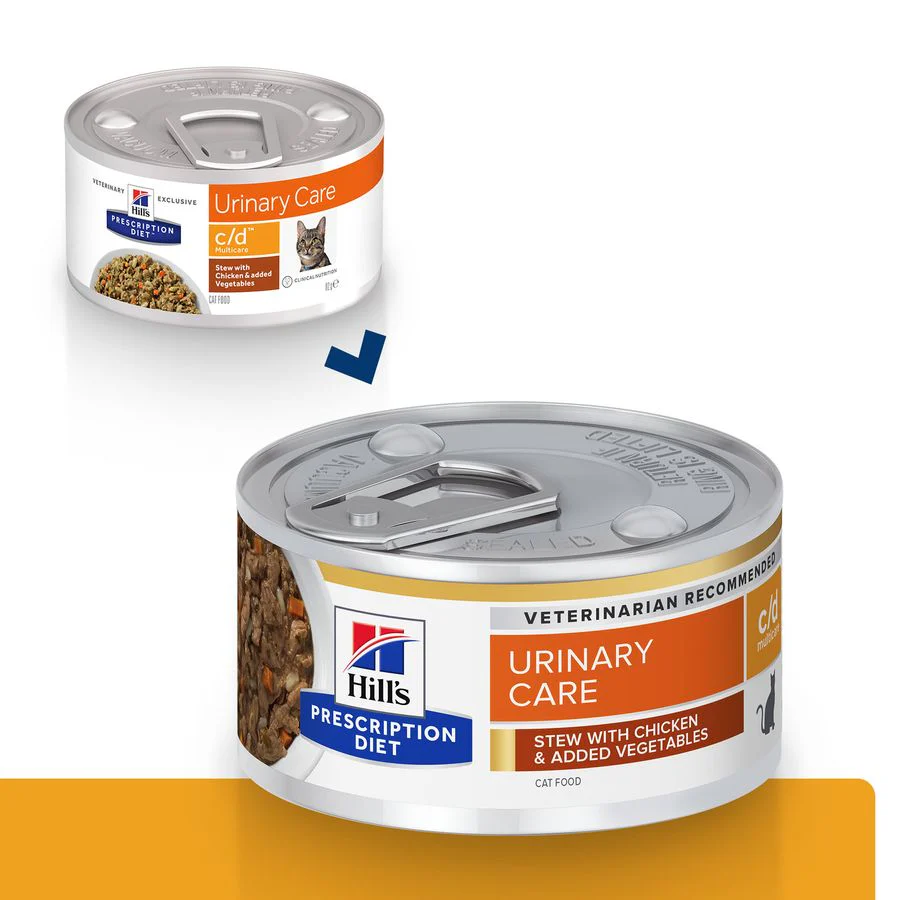 Hill's™ Prescription Diet™ c/d Multicare Urinary Care Stew Cat Food with Chicken & added Vegetables - Image 2