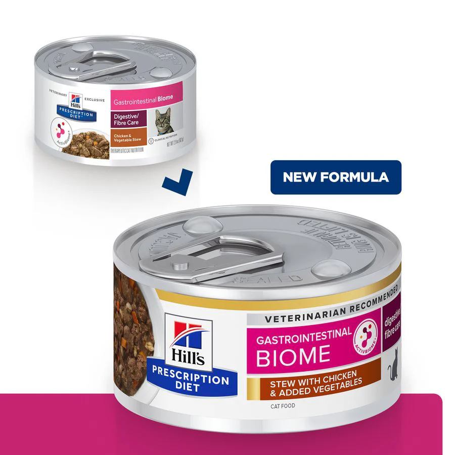 Hill's™ Prescription Diet™ Gastrointestinal Biome Digestive Care Stew Cat Food with Chicken and added Vegetables - Image 2