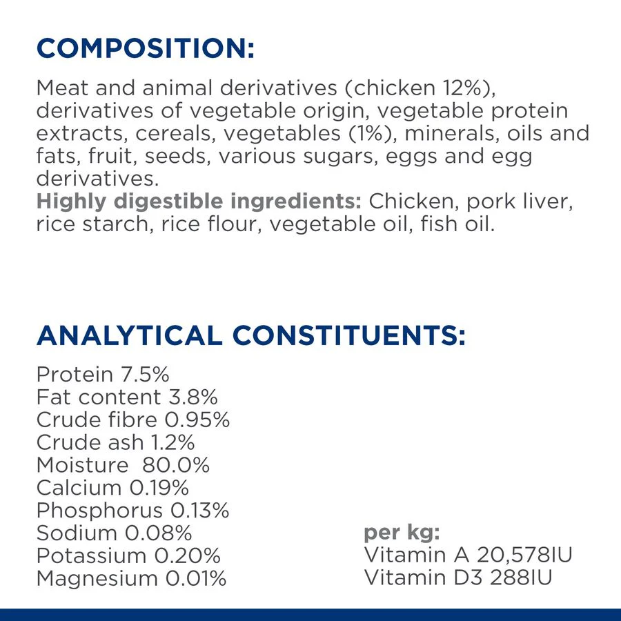 Hill's™ Prescription Diet™ Gastrointestinal Biome Digestive Care Stew Cat Food with Chicken and added Vegetables - Image 8