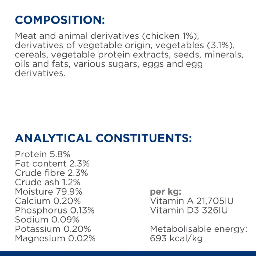 Hill's™ Prescription Diet™ Metabolic Weight Management Stew for dogs with Chicken and added vegetables - Image 4