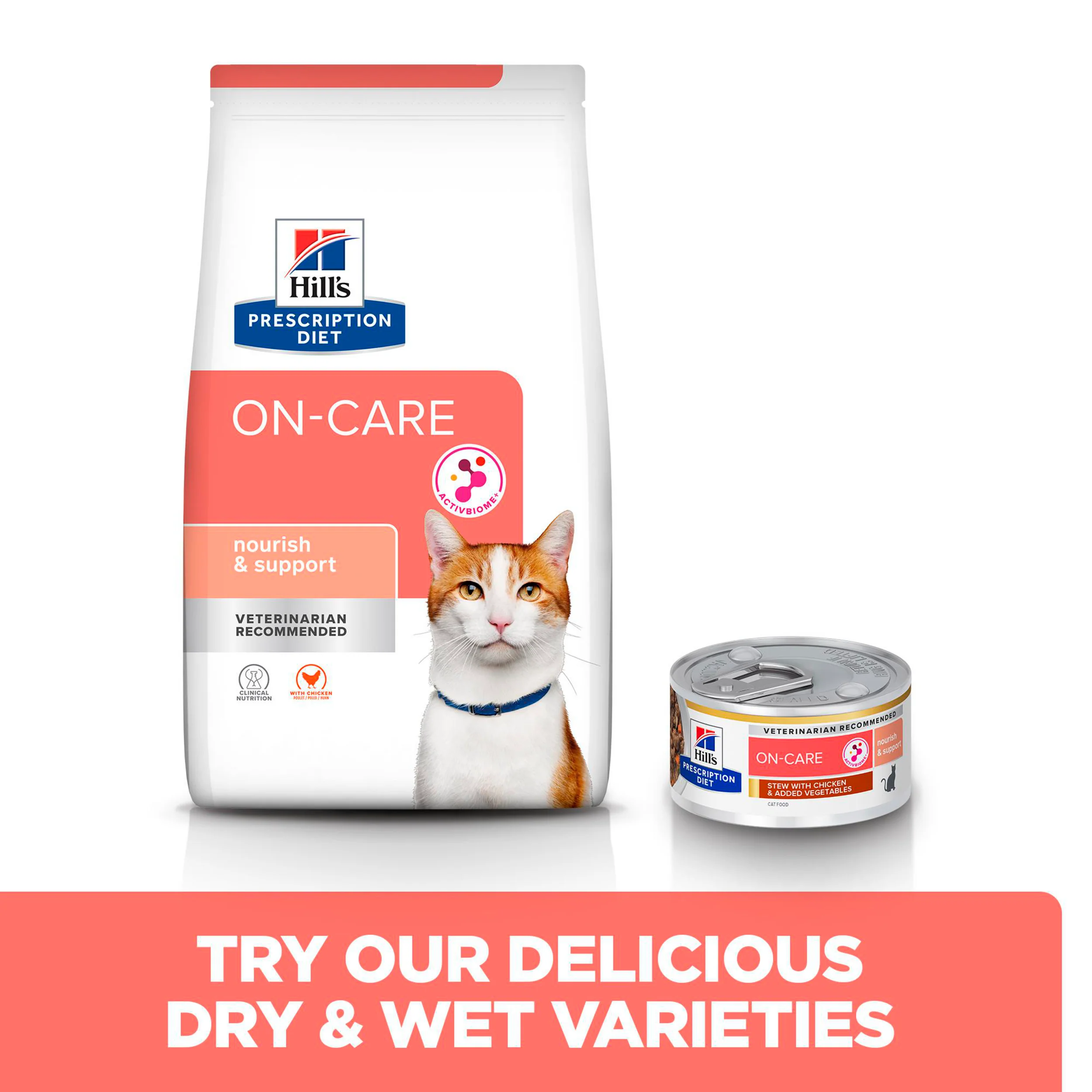 Hill's™ Prescription Diet™ ON-CARE Stew for Cats with Chicken & Added Vegetables - Image 2