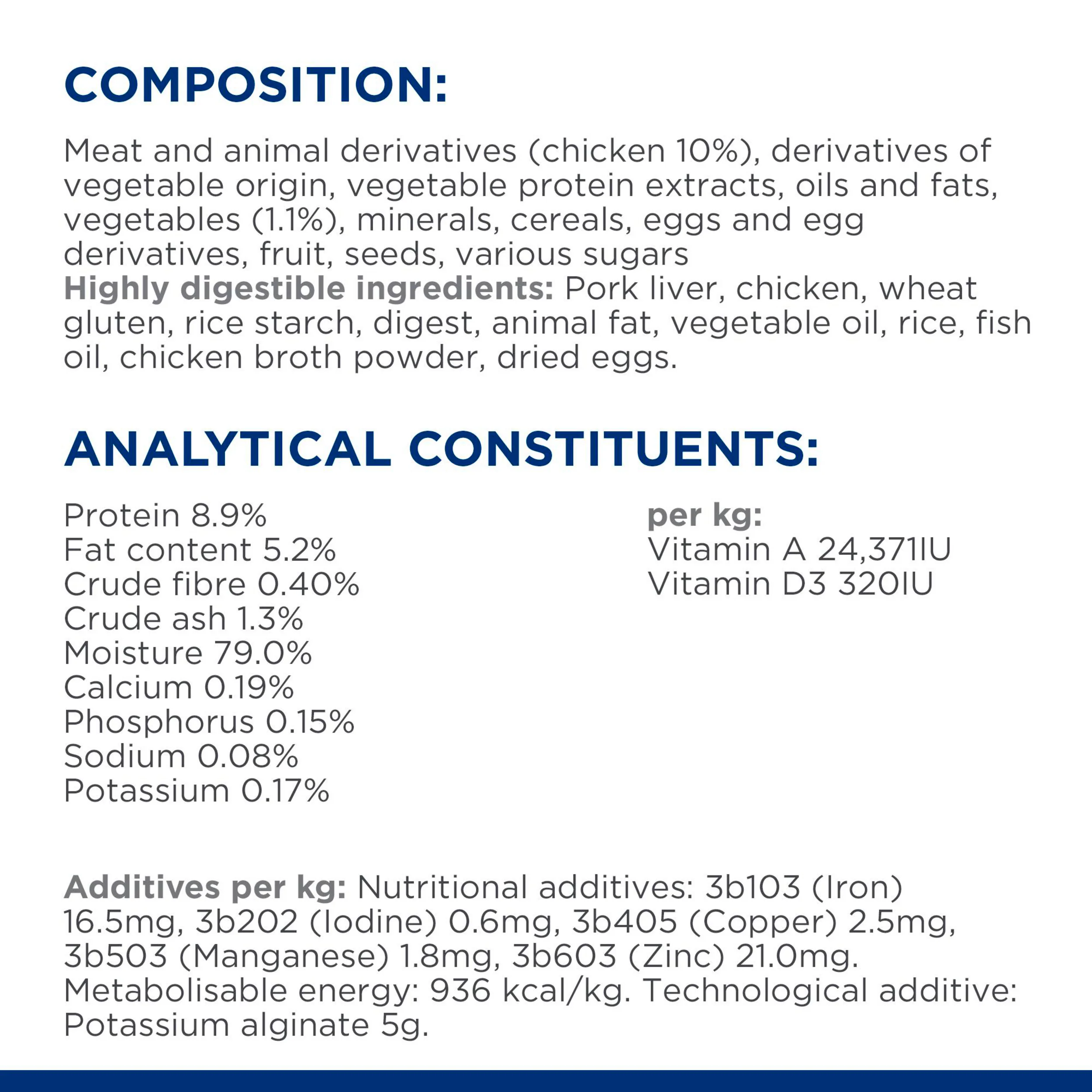 Hill's™ Prescription Diet™ ON-CARE Stew for Cats with Chicken & Added Vegetables - Image 8