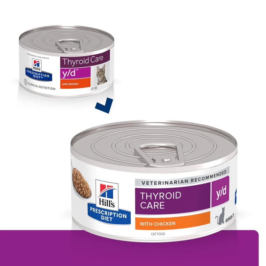 Hill's™ Prescription Diet™ Thyroid Care y/d™ Cat Food with Chicken - Image 3