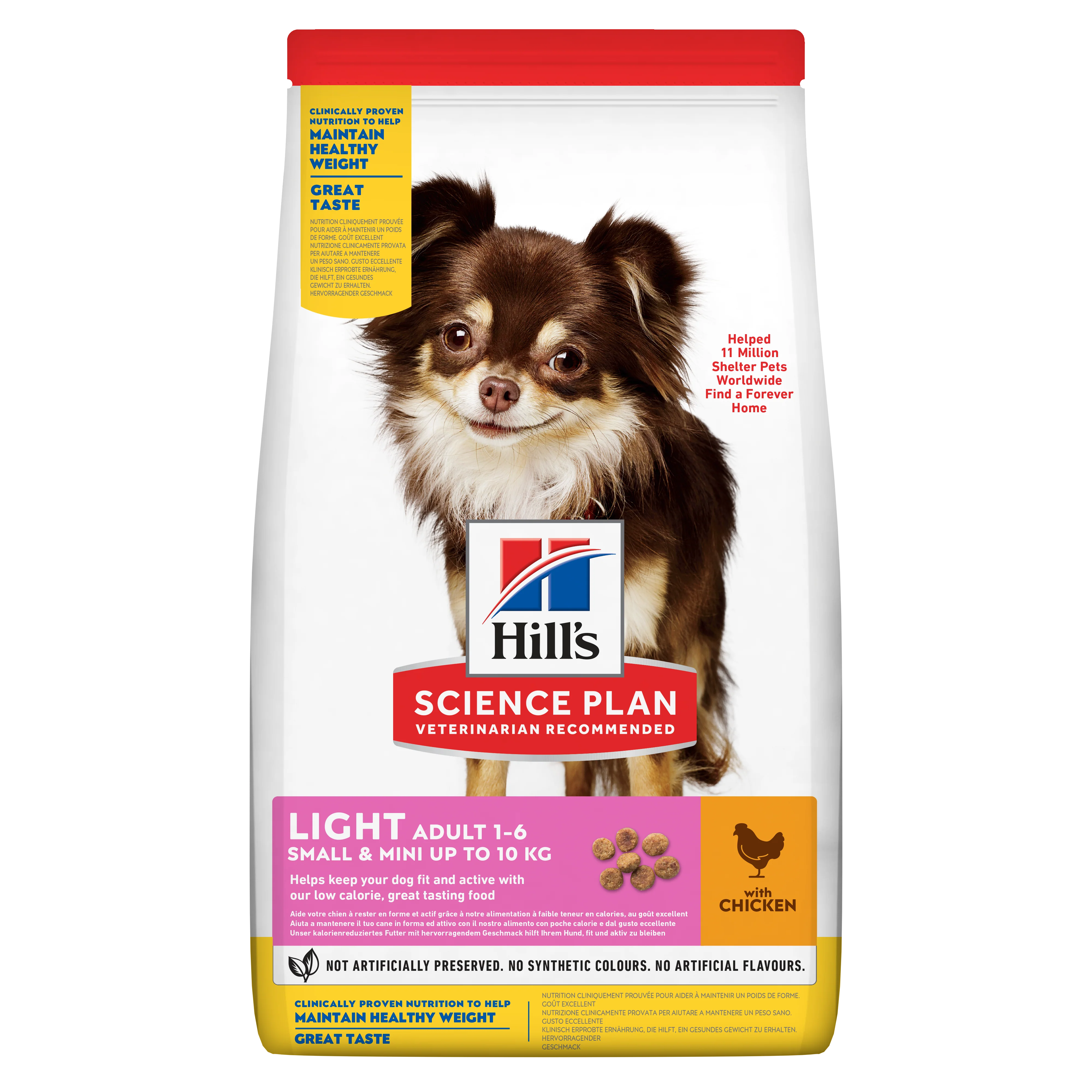 Hill'sâ„¢ Science Plan Adult Light Small & Mini Dry Dog Food Chicken Flavour 1.5kg - Image 2