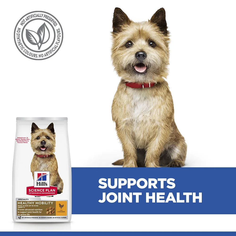Hill'sâ„¢ Science Plan Healthy Mobility Adult Small & Mini Breed Dry Dog Food with Chicken 1.5kg - Image 3