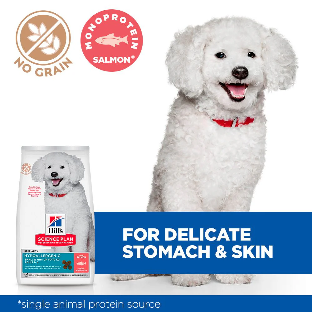 Hill's™ Science Plan Hypoallergenic Adult Small & Mini Breed Dry Dog Food with Salmon 1.5kg - Image 4