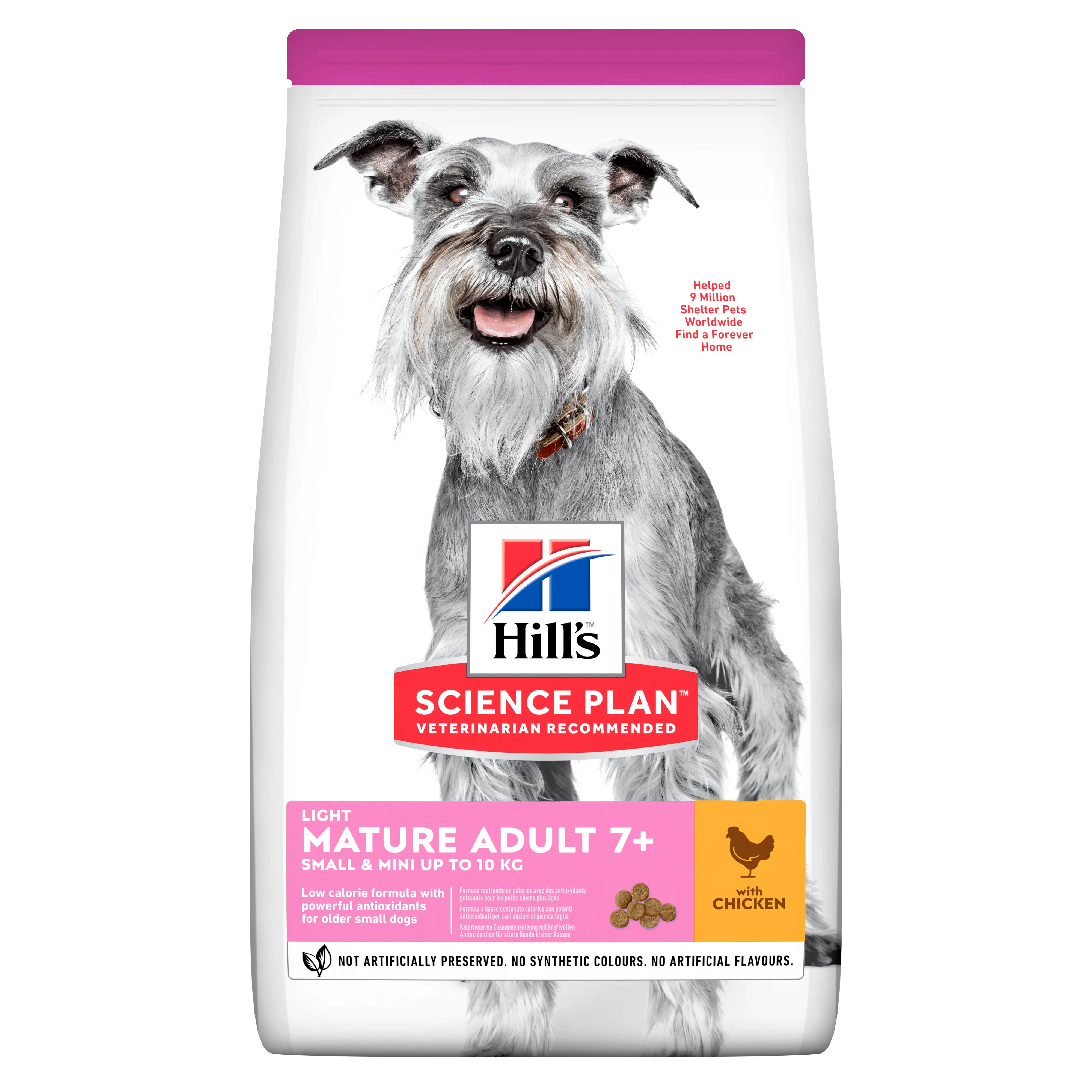 Hill'sâ„¢ Science Plan Mature Adult 7+ Light Small & Mini Dry Dog Food Chicken Flavour 2.5kg - Image 2
