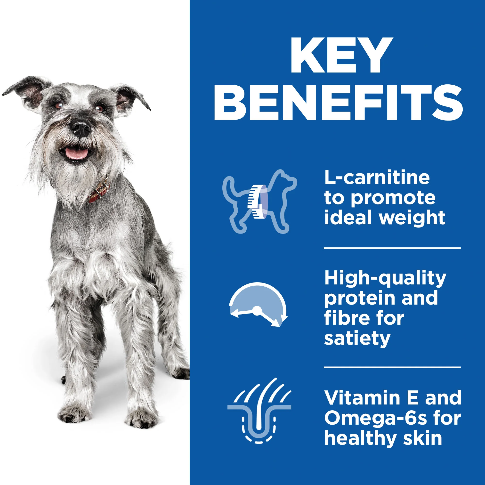 Hill'sâ„¢ Science Plan Mature Adult 7+ Light Small & Mini Dry Dog Food Chicken Flavour 2.5kg - Image 3