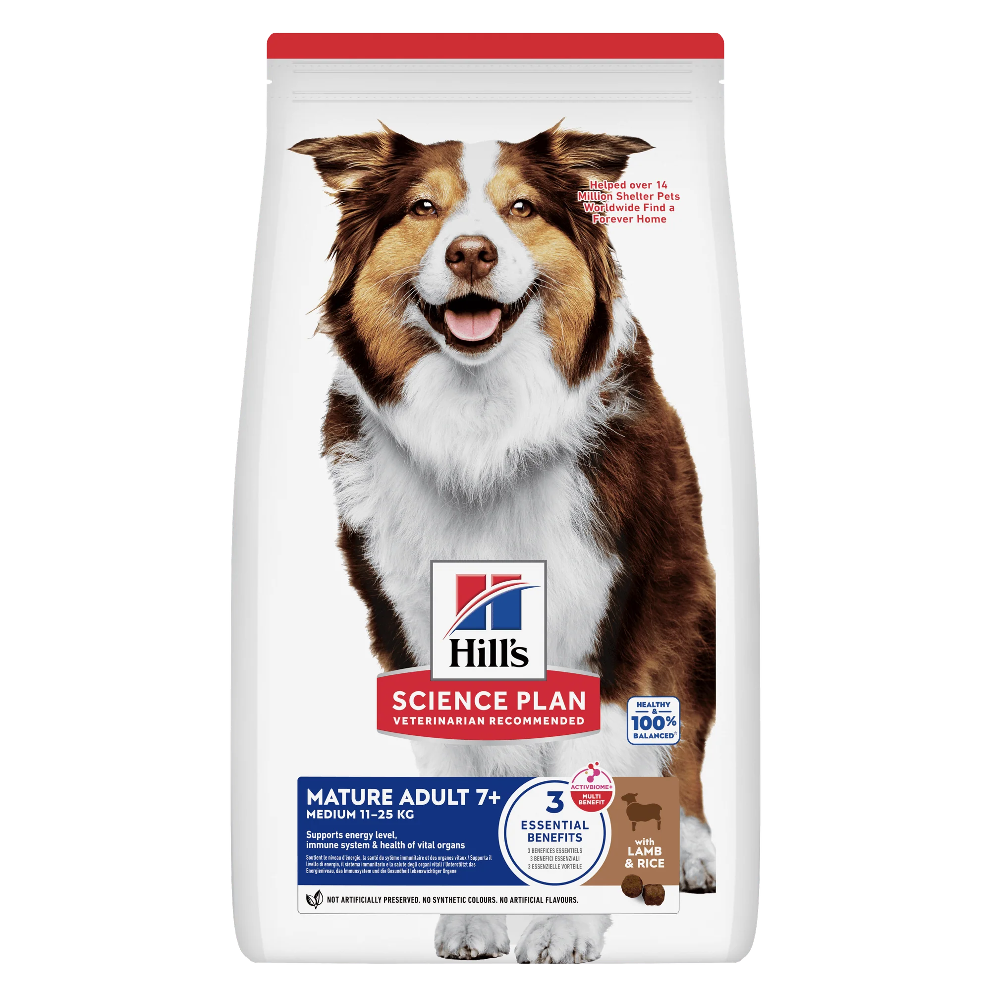 Hill's™ Science Plan Mature Adult 7+ Medium Dry Dog Food Lamb & Rice Flavour 14kg - Image 7