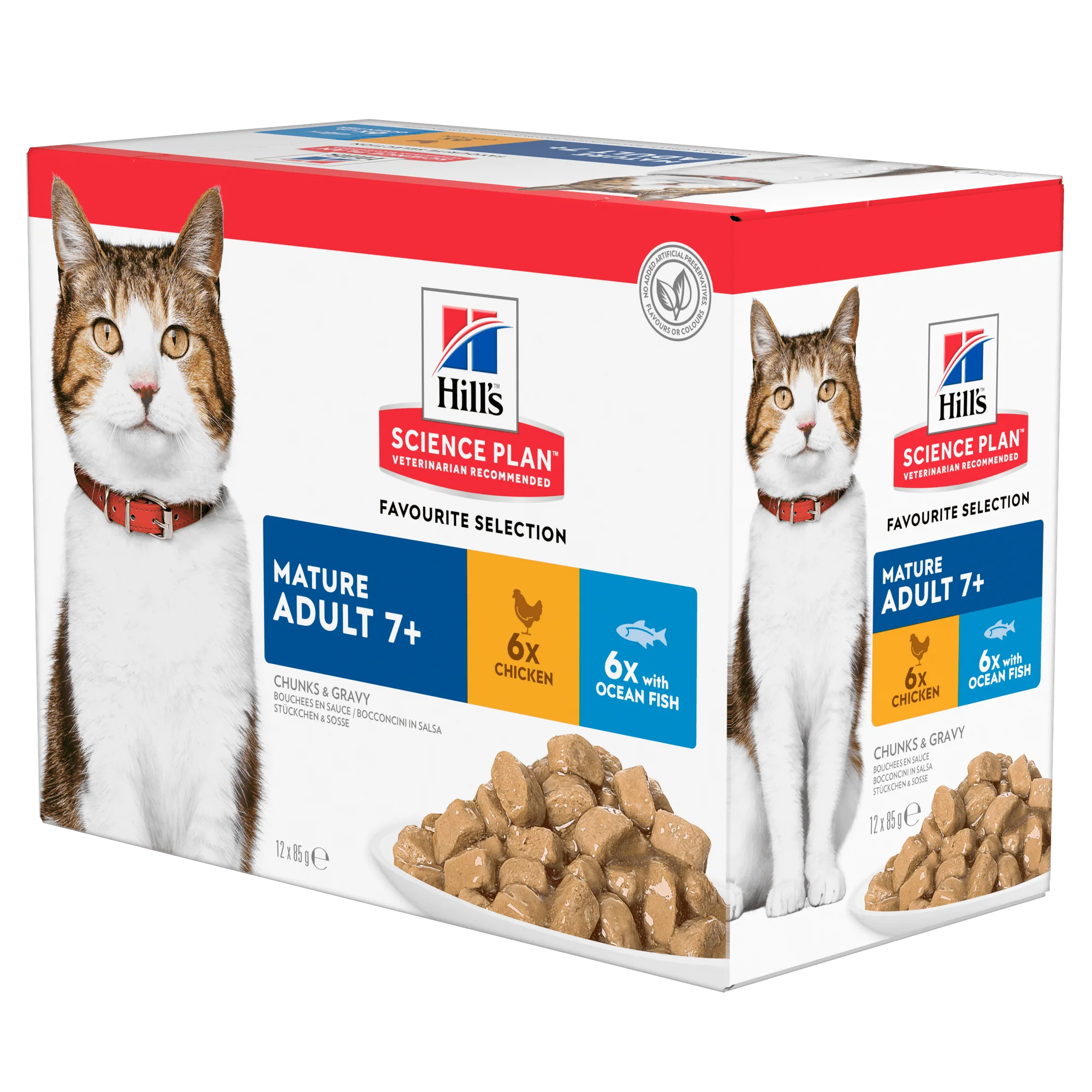 Hill's™ Science Plan Mature Adult Wet Cat Multipack Chicken & Ocean Fish - Image 2