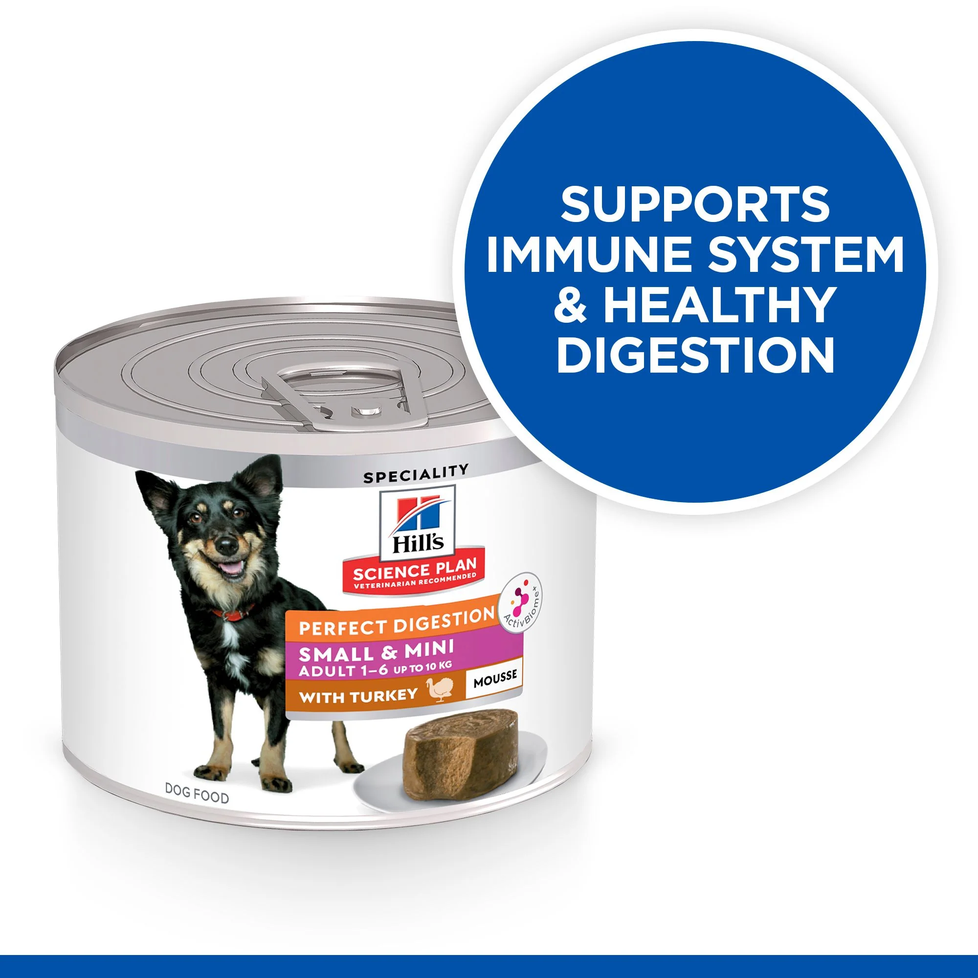 Hill's™ Science Plan Perfect Digestion Adult Small & Mini Dog Mousse with Turkey - Image 4