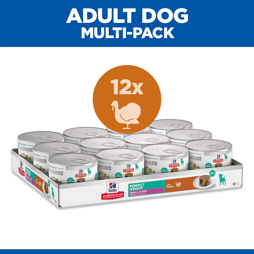 Hill's™ Science Plan Perfect Weight Adult Small & Mini Dog Mousse with Turkey - Image 6