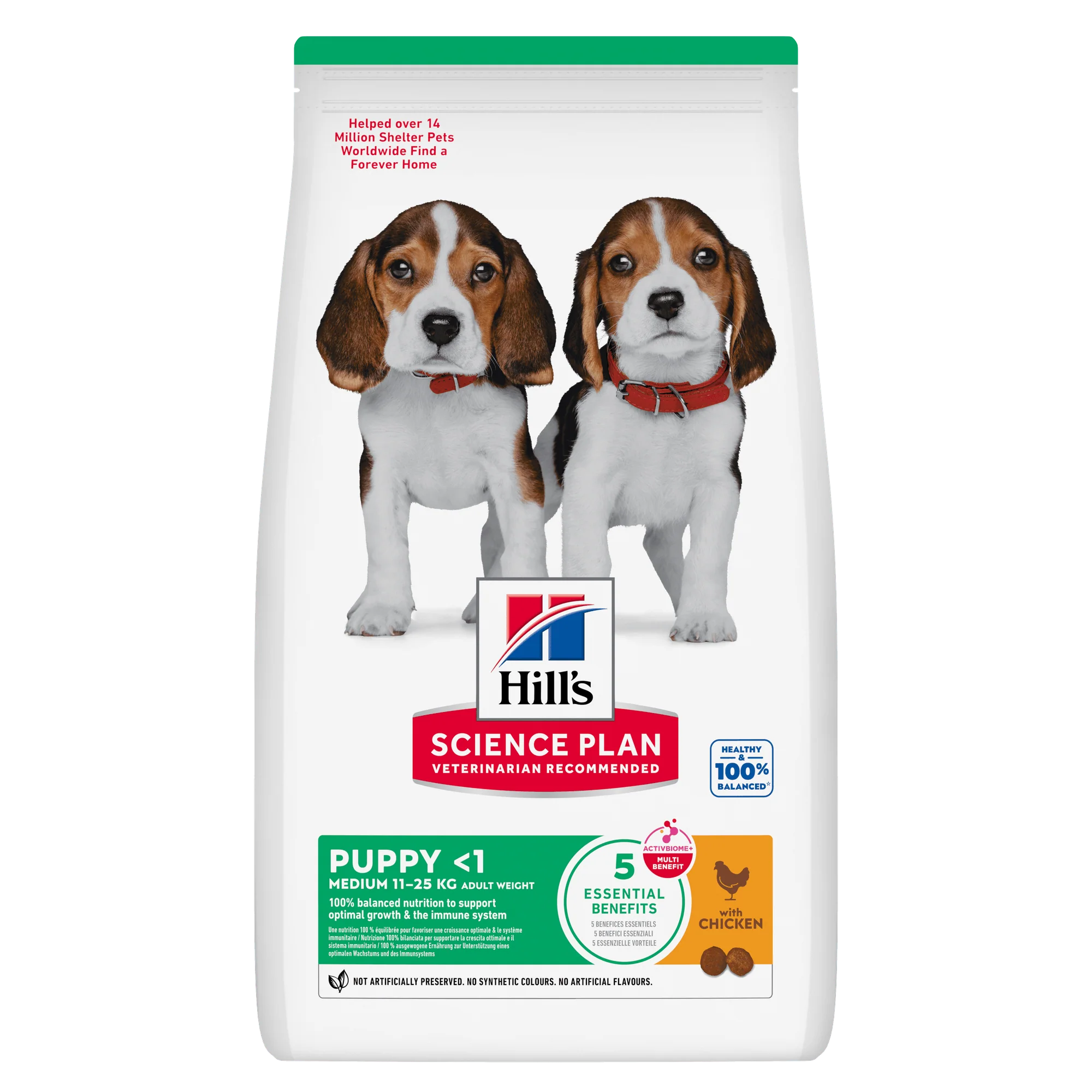 Hill's Science Plan Puppy Medium Breed Dry Dog Food with Chicken - Image 2