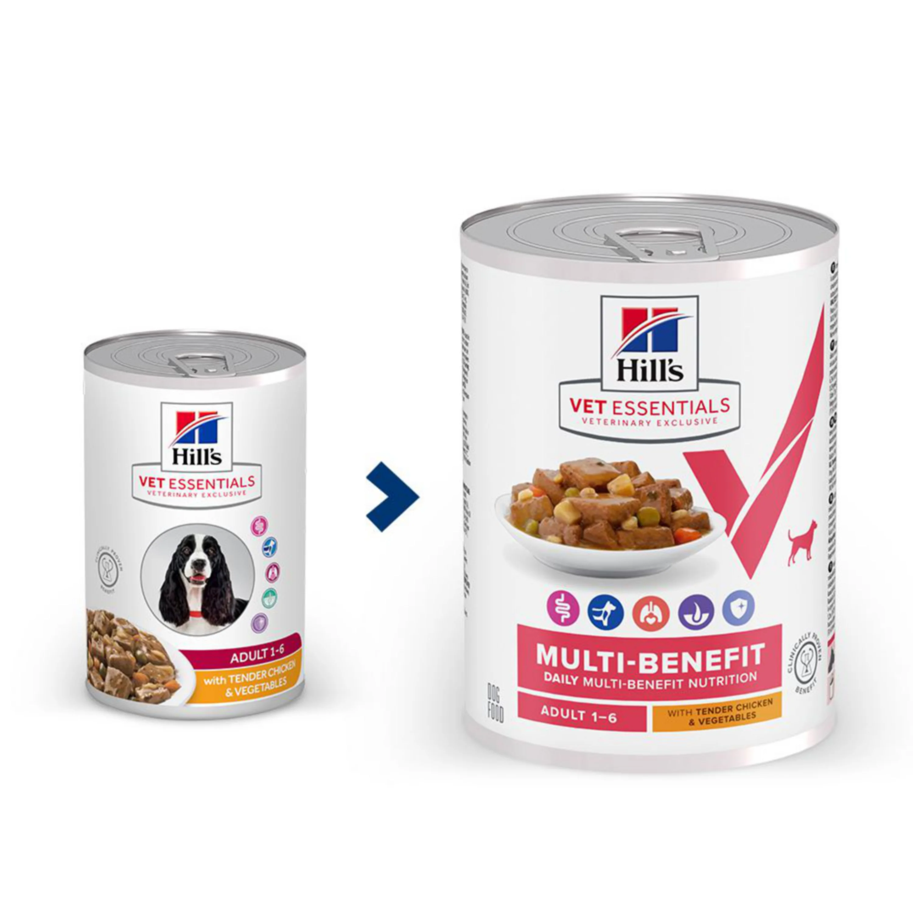 Hill's™ VET ESSENTIALS™ MULTI-BENEFIT Adult Wet Dog Food with Tender Chicken & Vegetables - Image 2