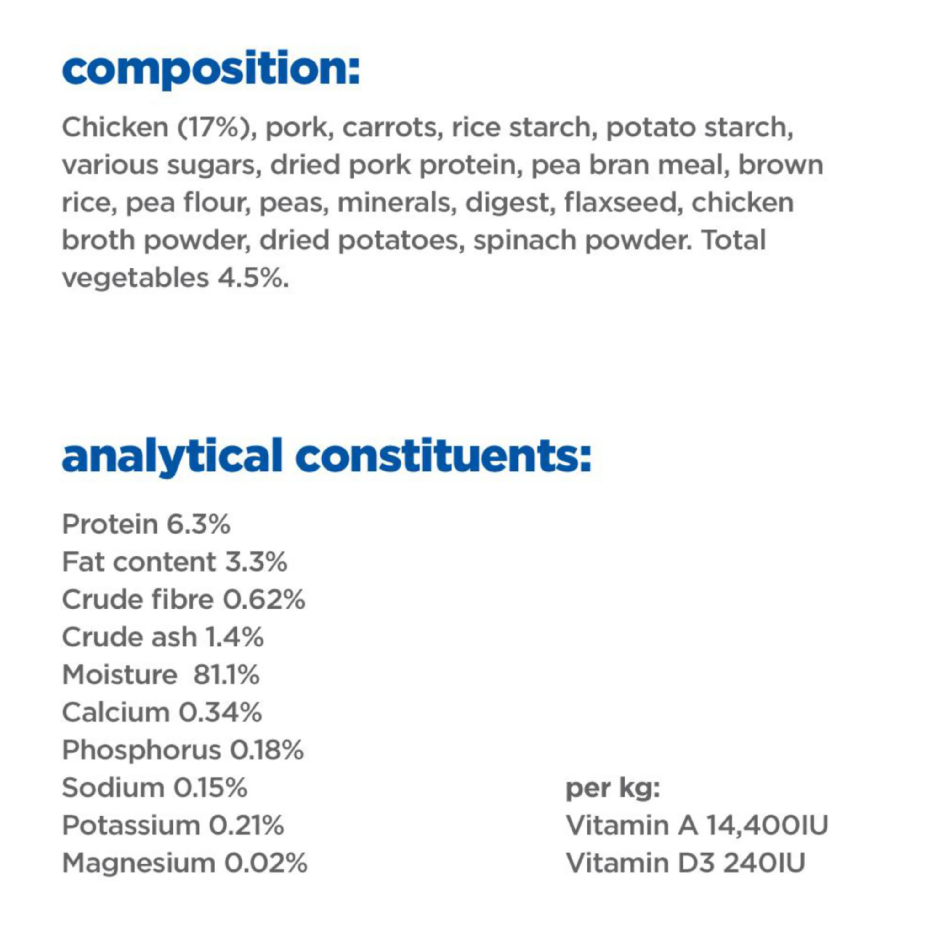 Hill's™ VET ESSENTIALS™ MULTI-BENEFIT Adult Wet Dog Food with Tender Chicken & Vegetables - Image 6