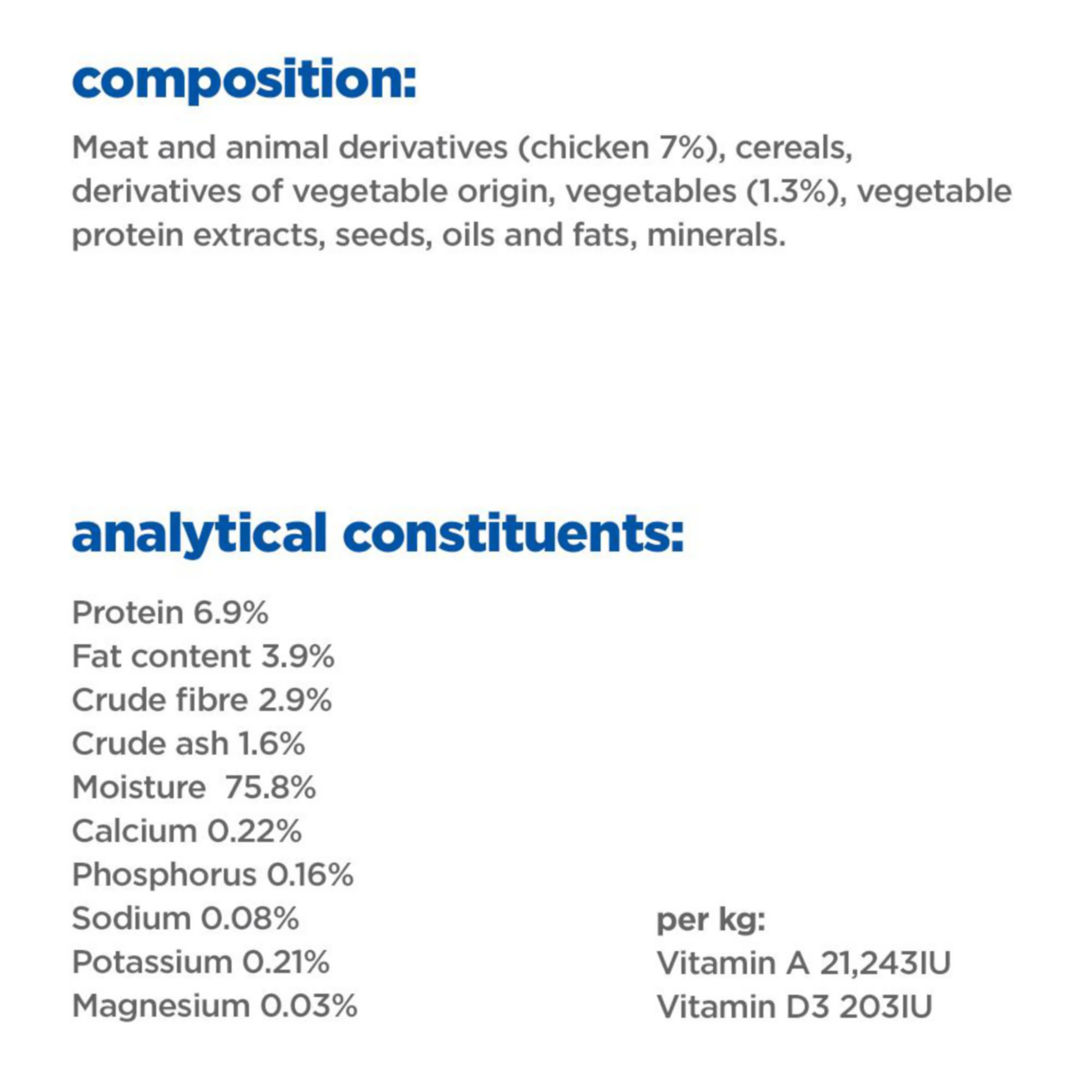 Hill's™ VET ESSENTIALS™ MULTI-BENEFIT + WEIGHT Adult 1+ Wet Dog Food with Tender Chicken - Image 5
