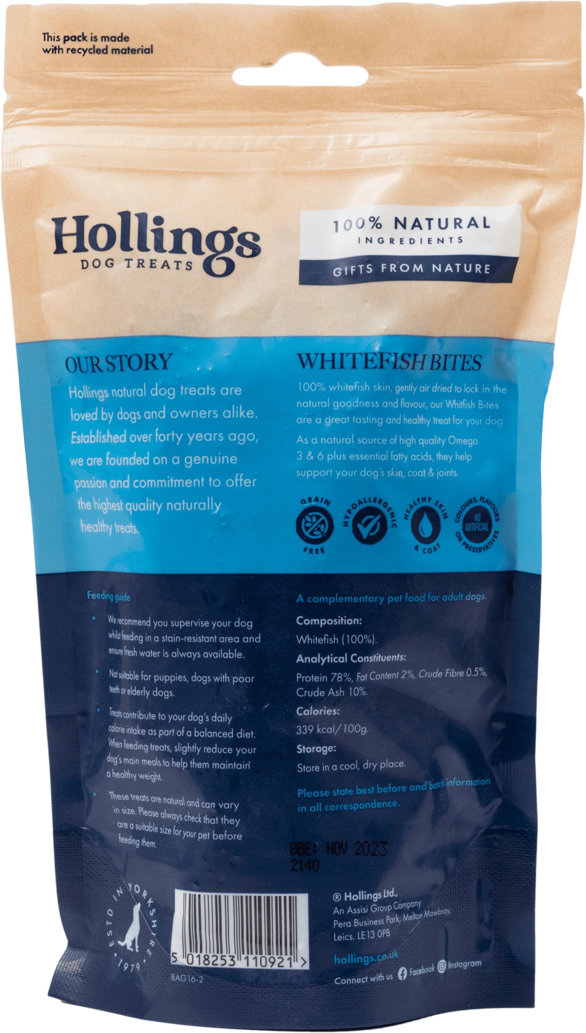 Hollings Whitefish Bites 75g - Image 2