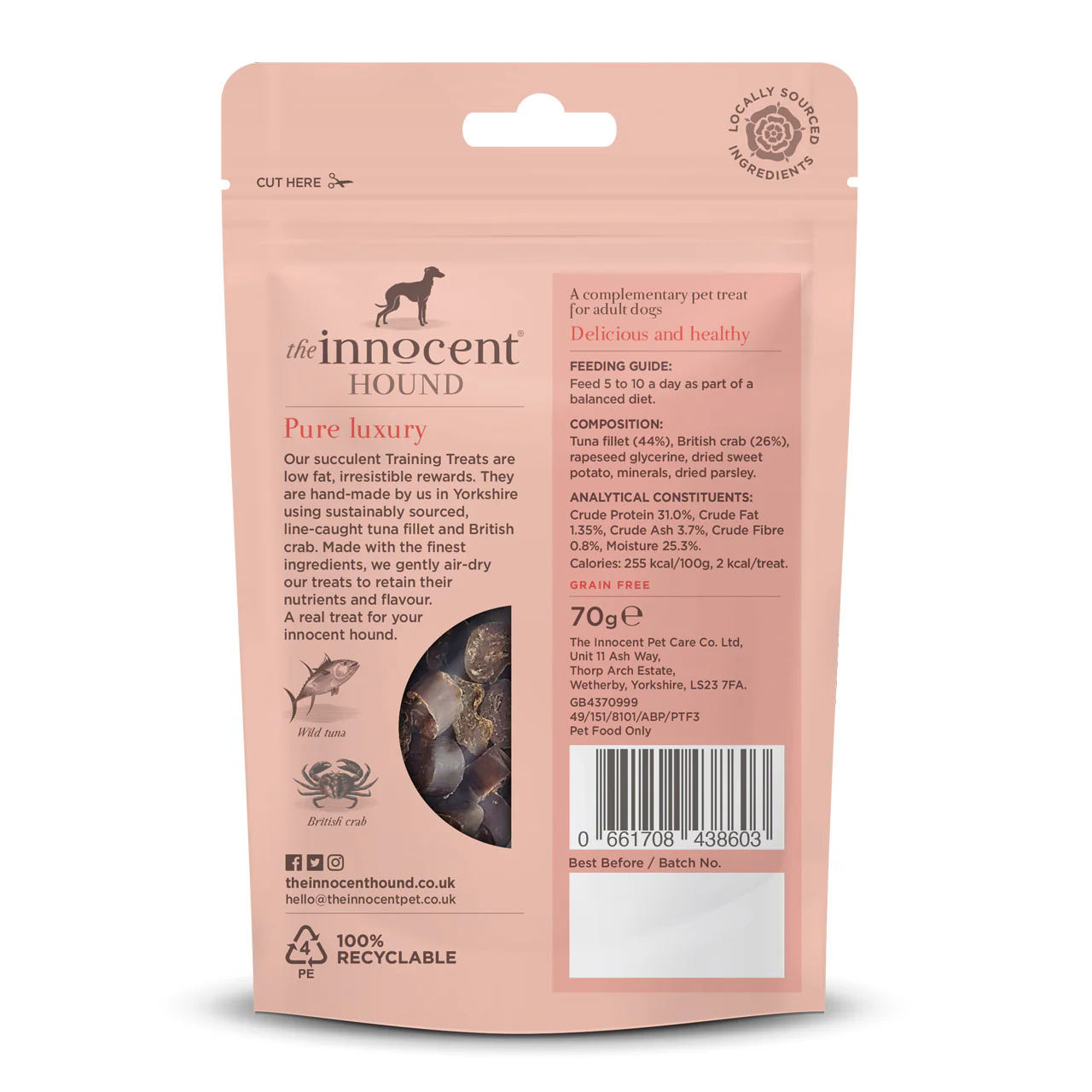 Innocent Hound Training Treats Tuna & Crab Rewards - Image 2