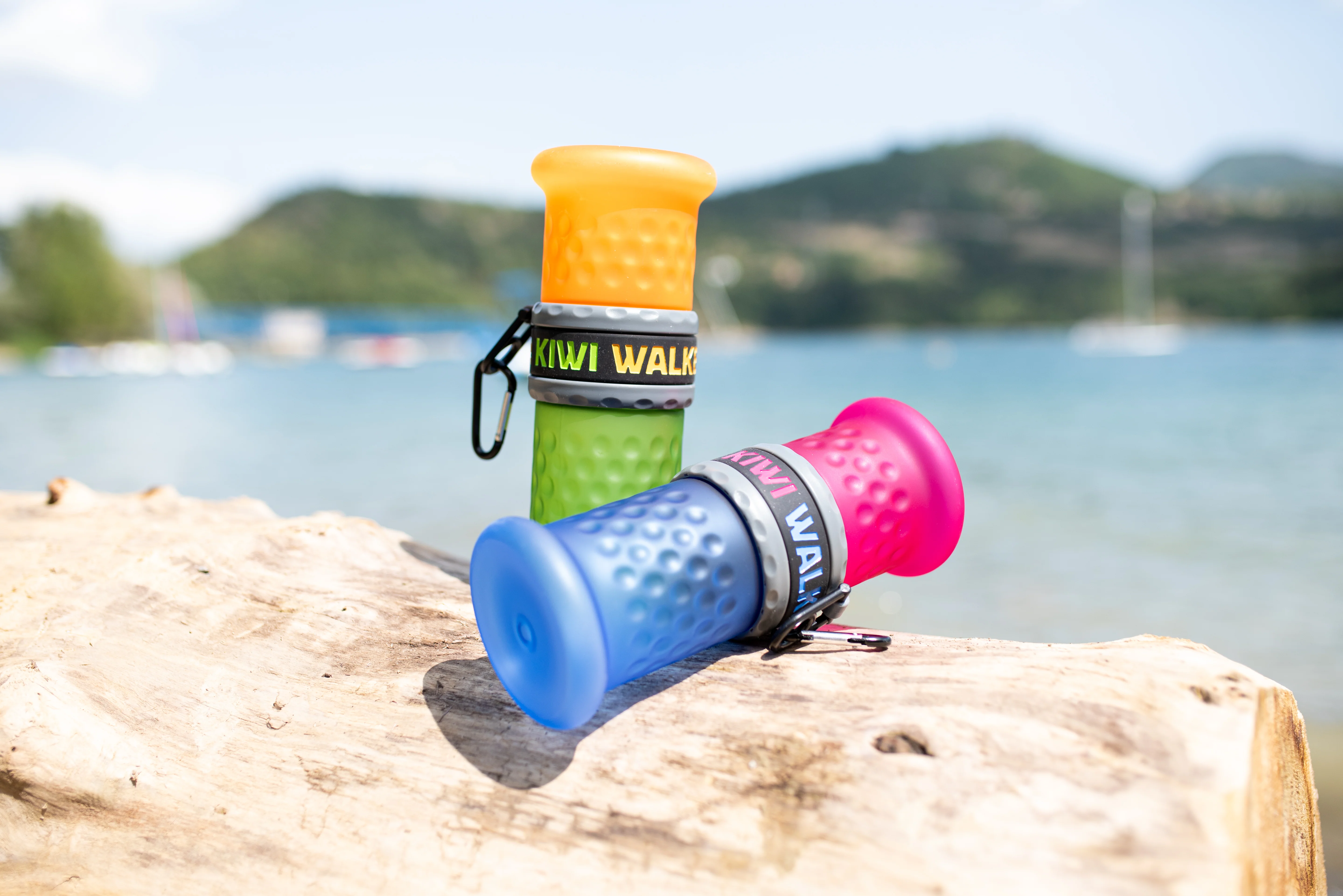 Kiwi Walker Travel Bottle 2-in-1 Pink/Blue - Image 9