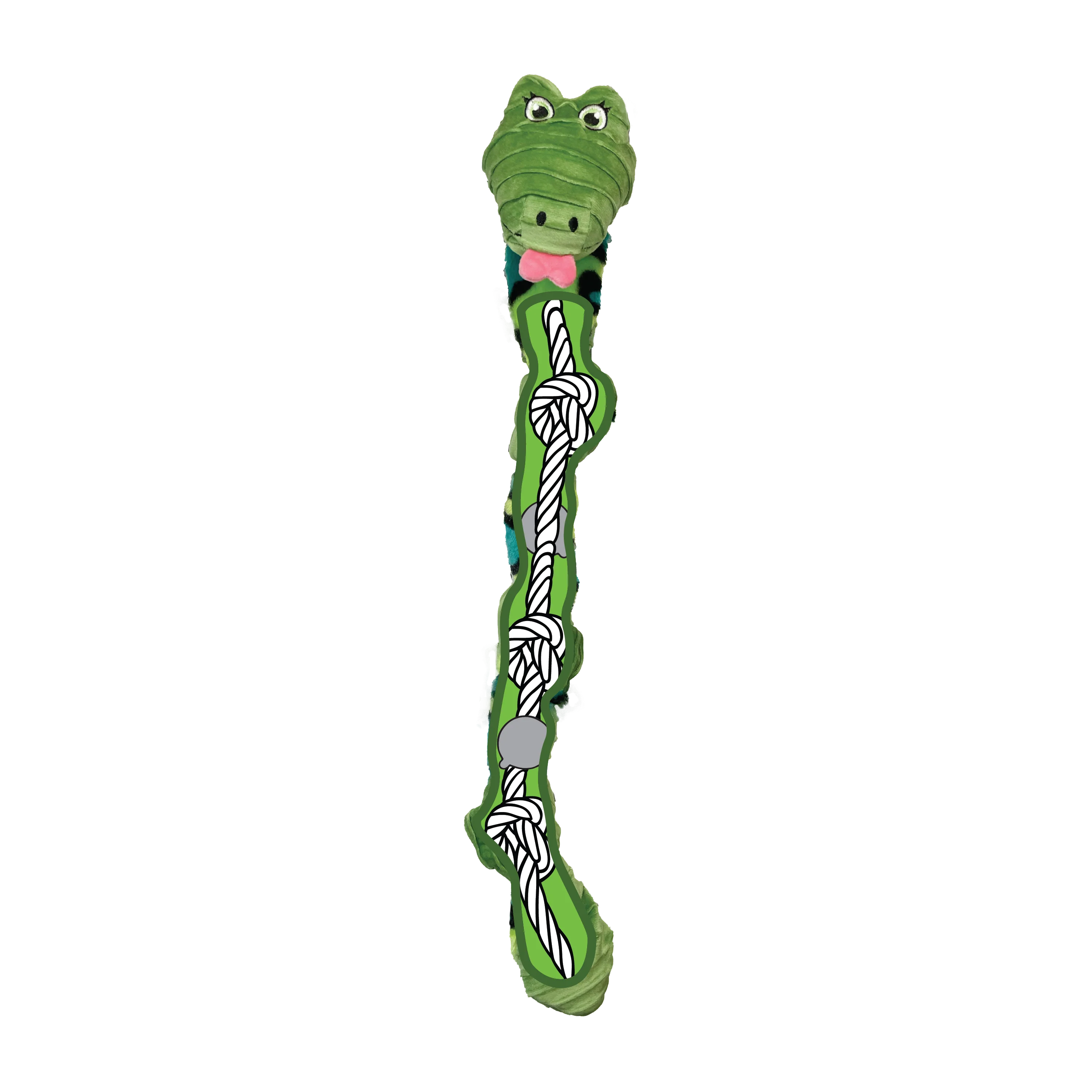KONG Knots Snake Assorted Dog Toy Medium/Large - Image 4