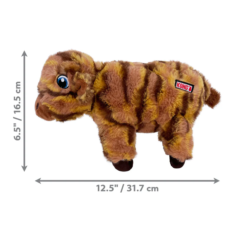 KONG Low Stuff Stripes Cow Medium - Image 2