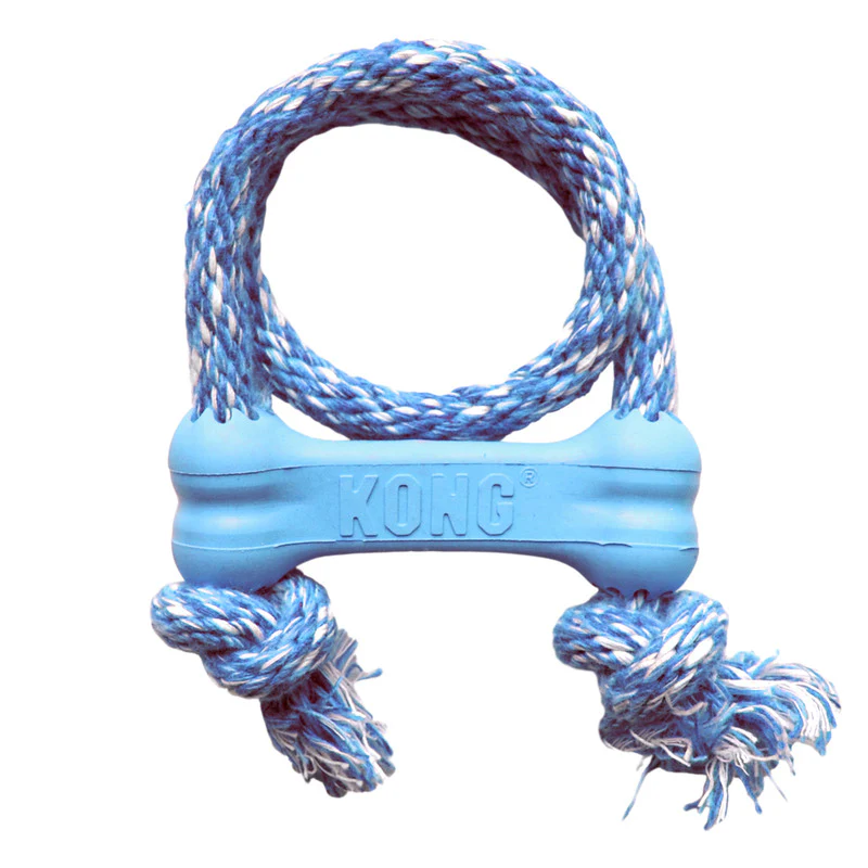 KONG Puppy Goodie Bone with Rope XSmall - Image 4