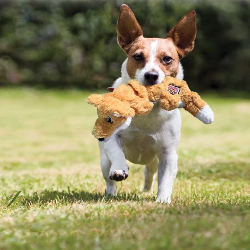 KONG Scrunch Knots Fox Dog Toy - Image 3