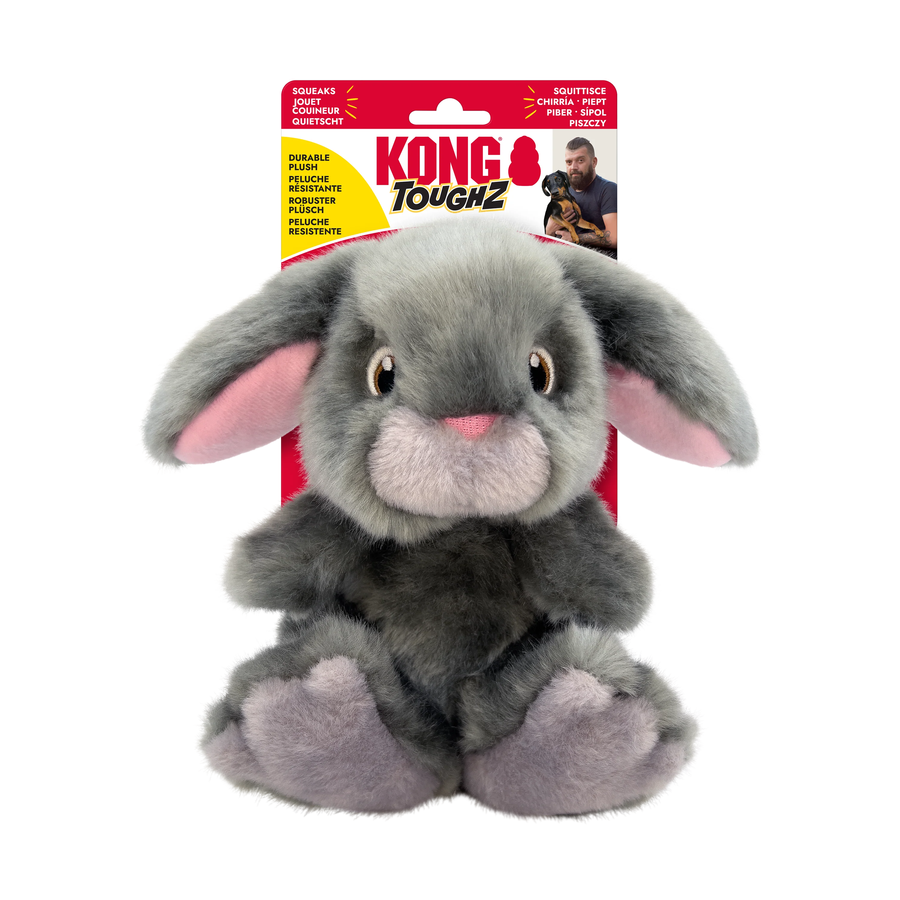 KONG Toughz Bunny Dog Toy Medium