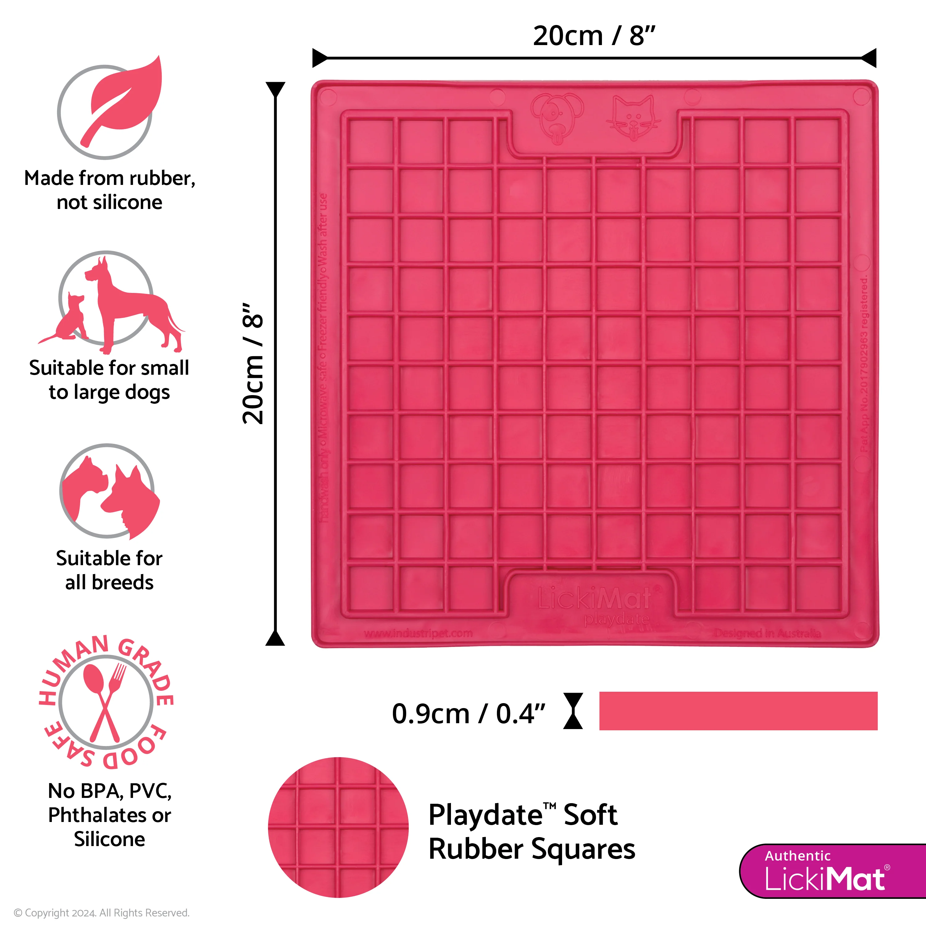LickiMat Classic Playdate Pink - Image 4