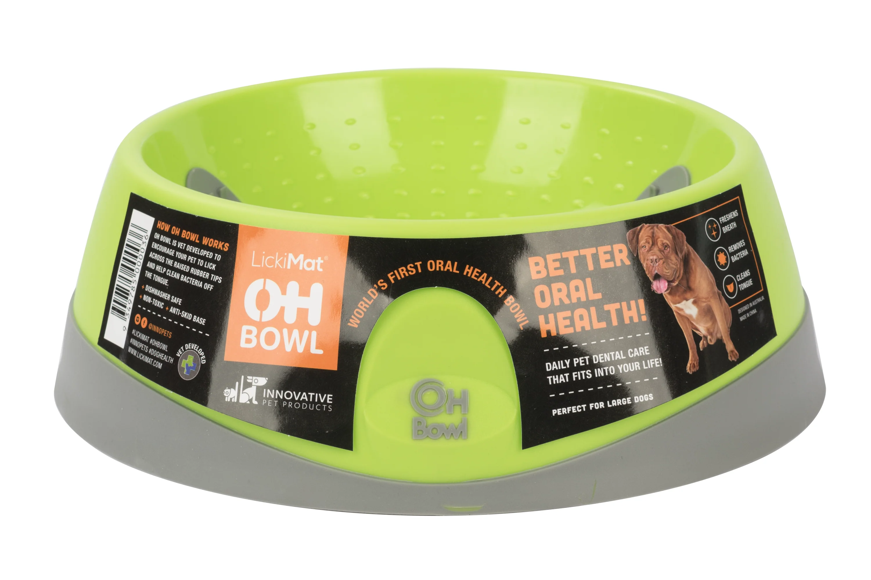 LickiMat Oh Bowl Dog Green (3 sizes) - Image 3