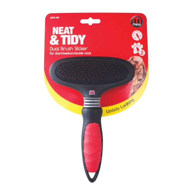 Mikki Dual Slicker Brush - Image 2