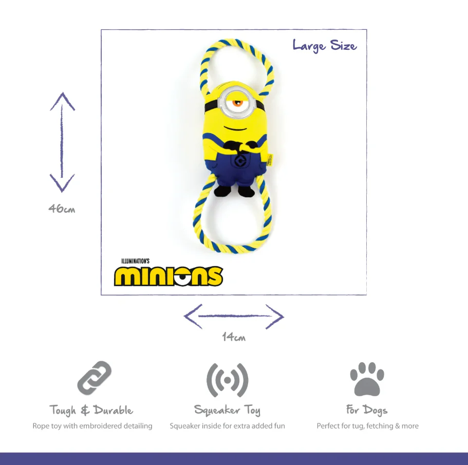 Minion Double Tug Large Stuart Dog Toy - Image 3