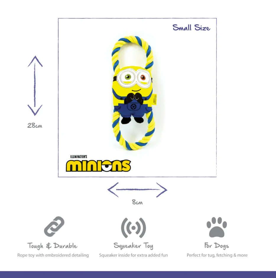 Minion Double Tug Small Dog Toy Assorted - Image 3