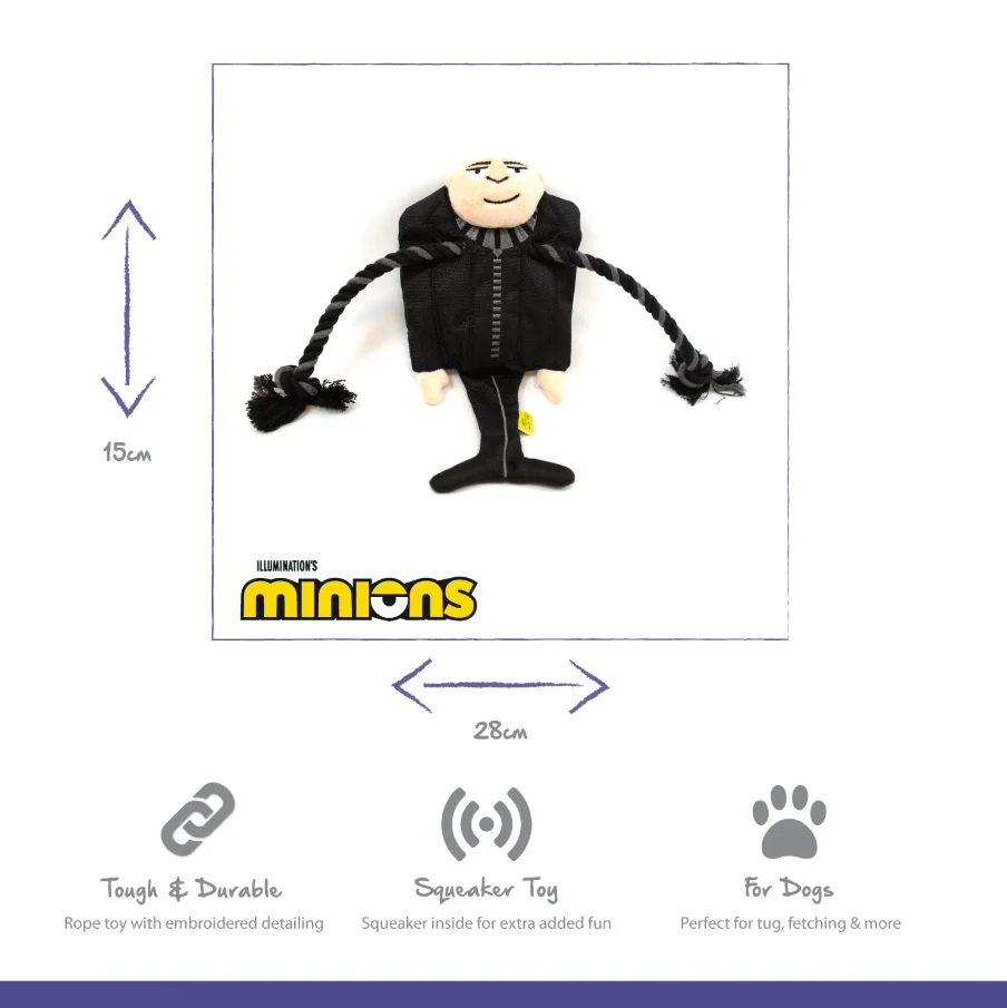 Minion Gru Rope Scarf Dog Toy - Image 2