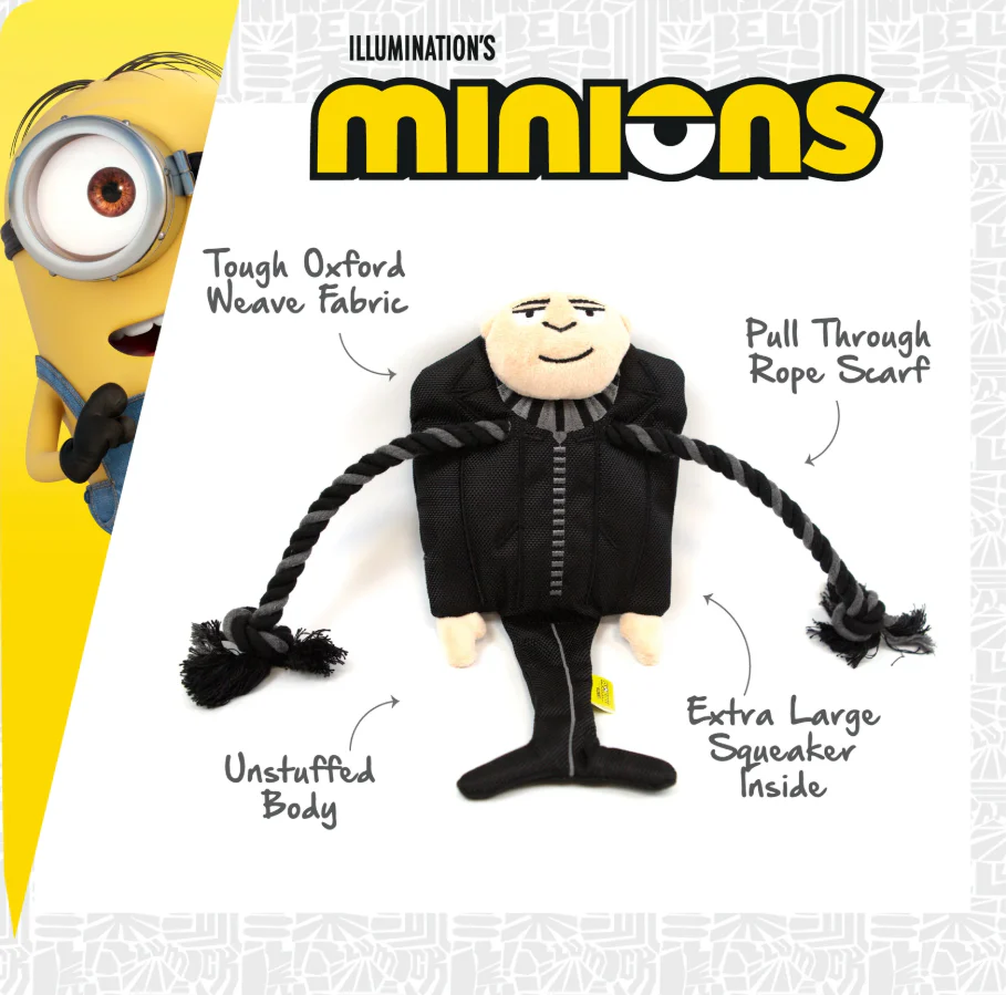 Minion Gru Rope Scarf Dog Toy - Image 3