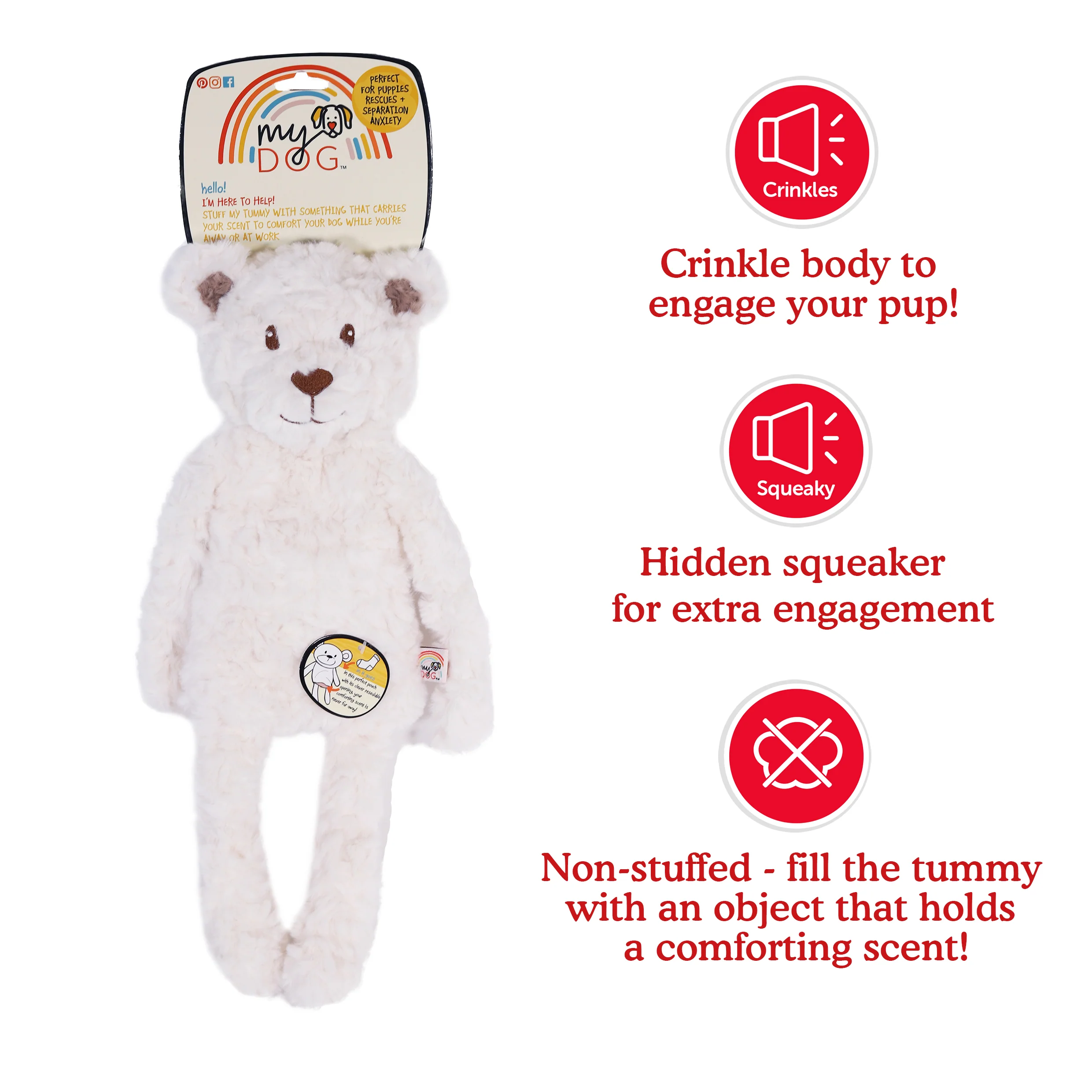 My Dog Bear Dog Toy - Image 4
