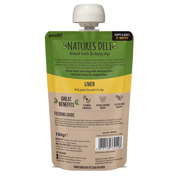 Natures Deli Liver Paste Pouch - Image 2