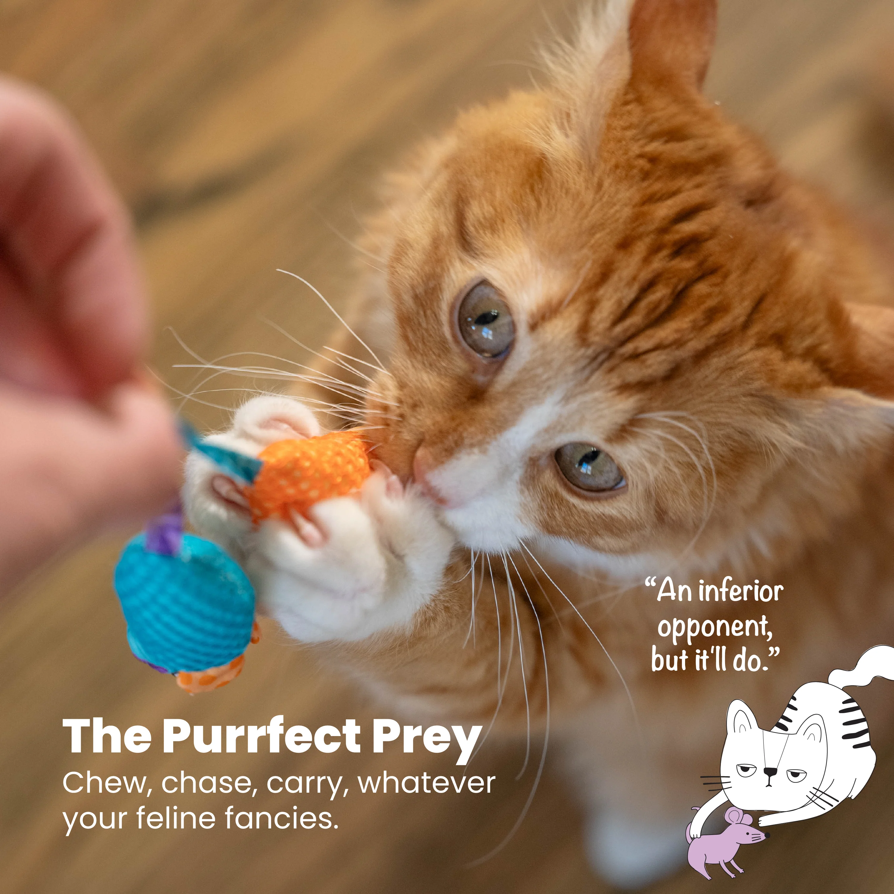 Nina Ottosson Catstages Catnip Chew Mice Cat Toy - Image 7