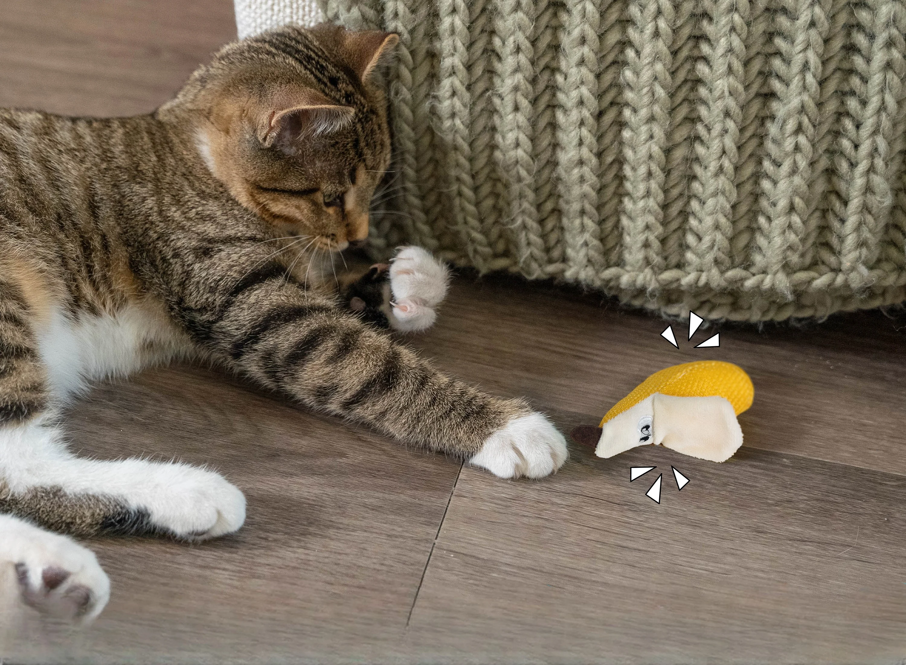 Nina Ottosson Catstages Dental Banana Cat Toy - Image 7