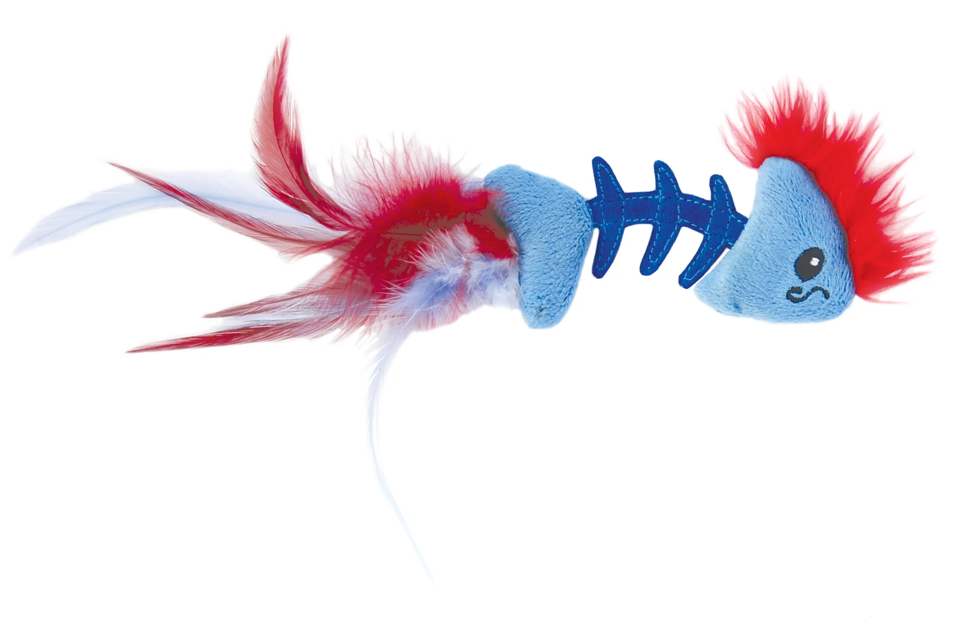 Nina Ottosson Catstages Feather Fish Bone Cat Toy - Image 2