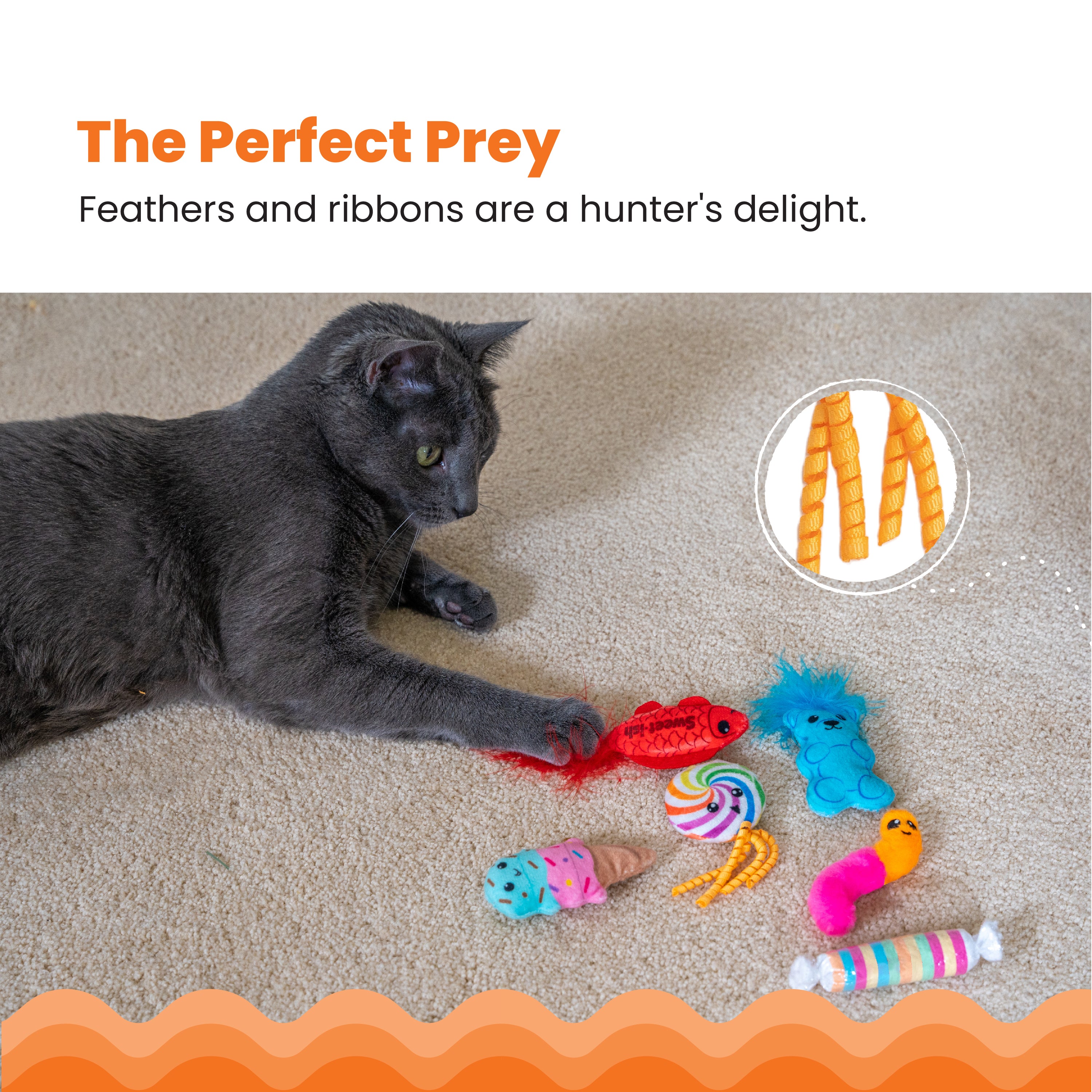 Nina Ottosson Catstages Kitty Sweet Treats 6 pack Cat Toys - Image 4