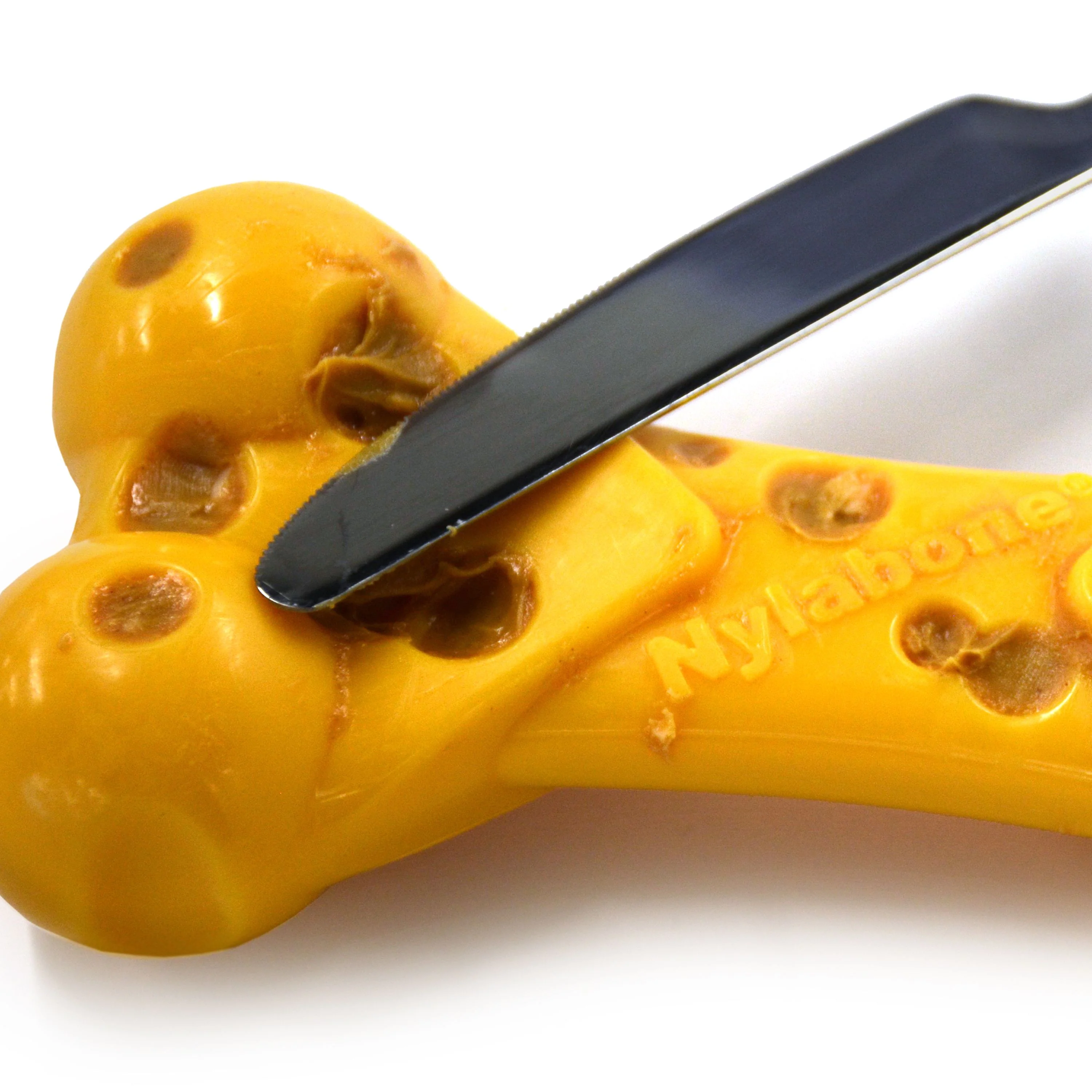 Nylabone Extreme Texture Cheese Bone Medium - Image 3