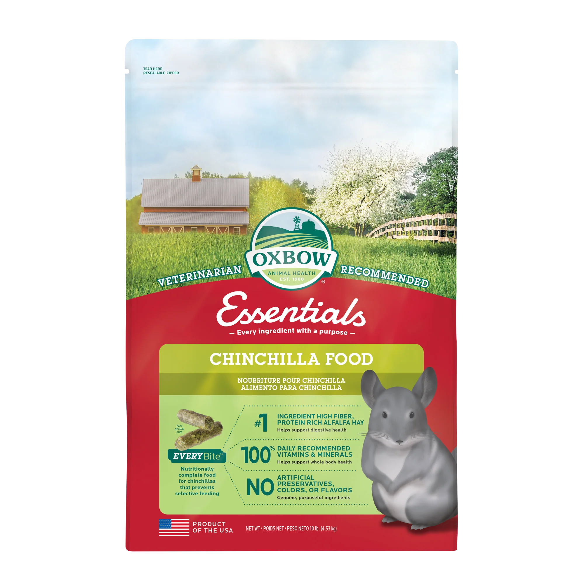 Oxbow Chinchilla Deluxe 4.5kg