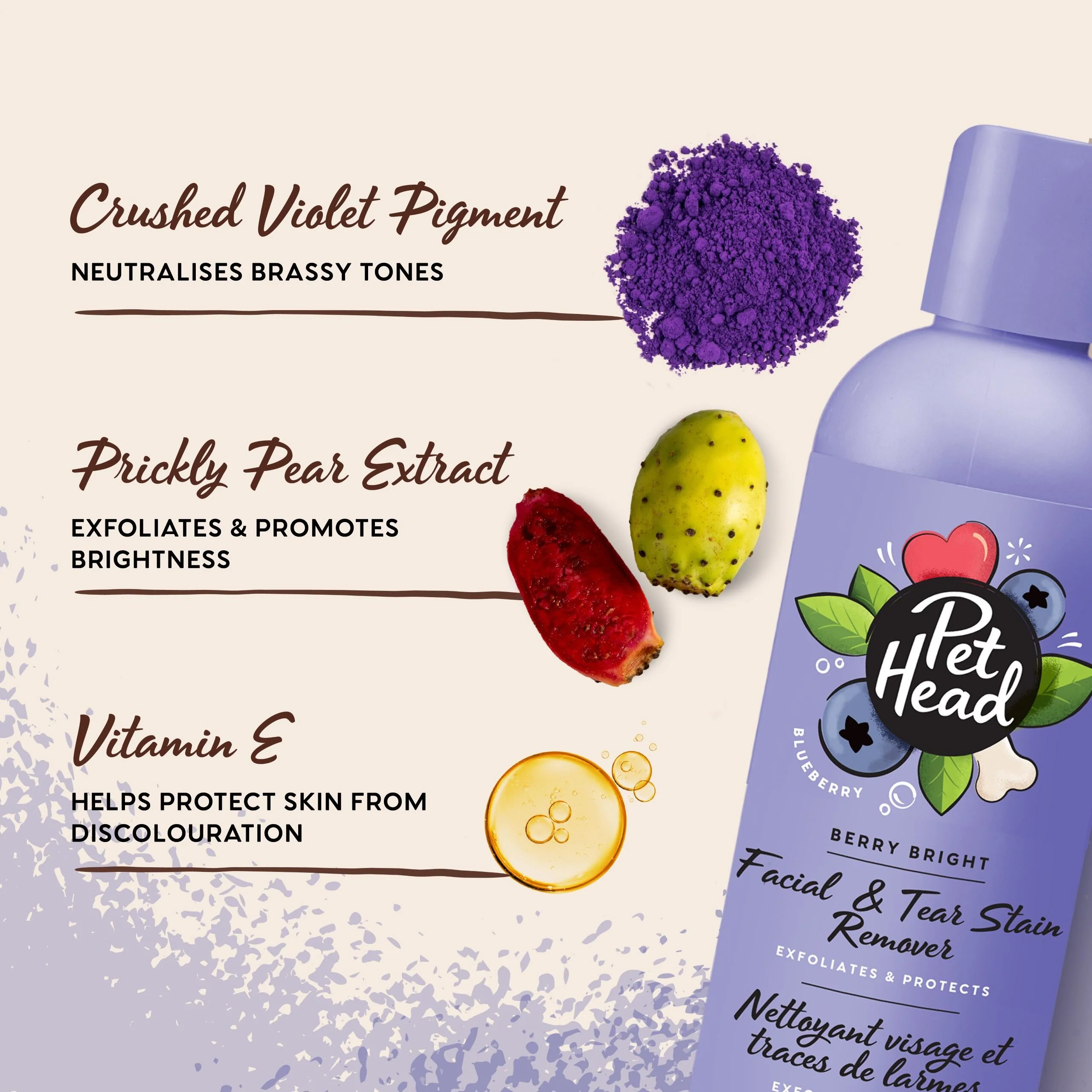 Pet Head Berry Bright Facial Tear & Stain Remover - Image 3