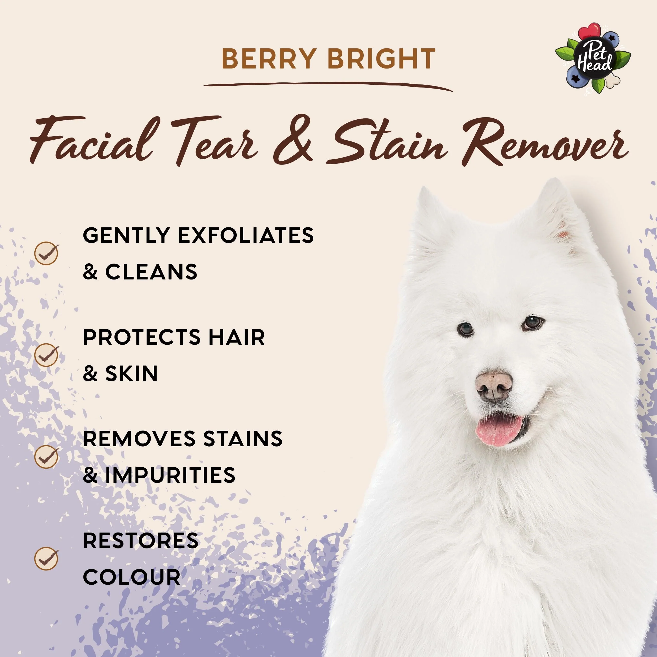 Pet Head Berry Bright Facial Tear & Stain Remover - Image 4