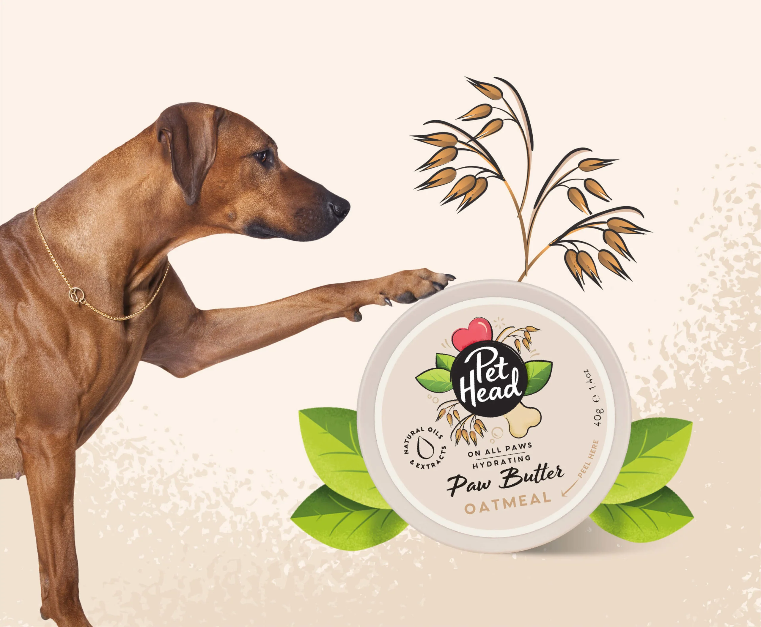 Pet Head On All Paws Paw Butter Oatmeal - Image 2