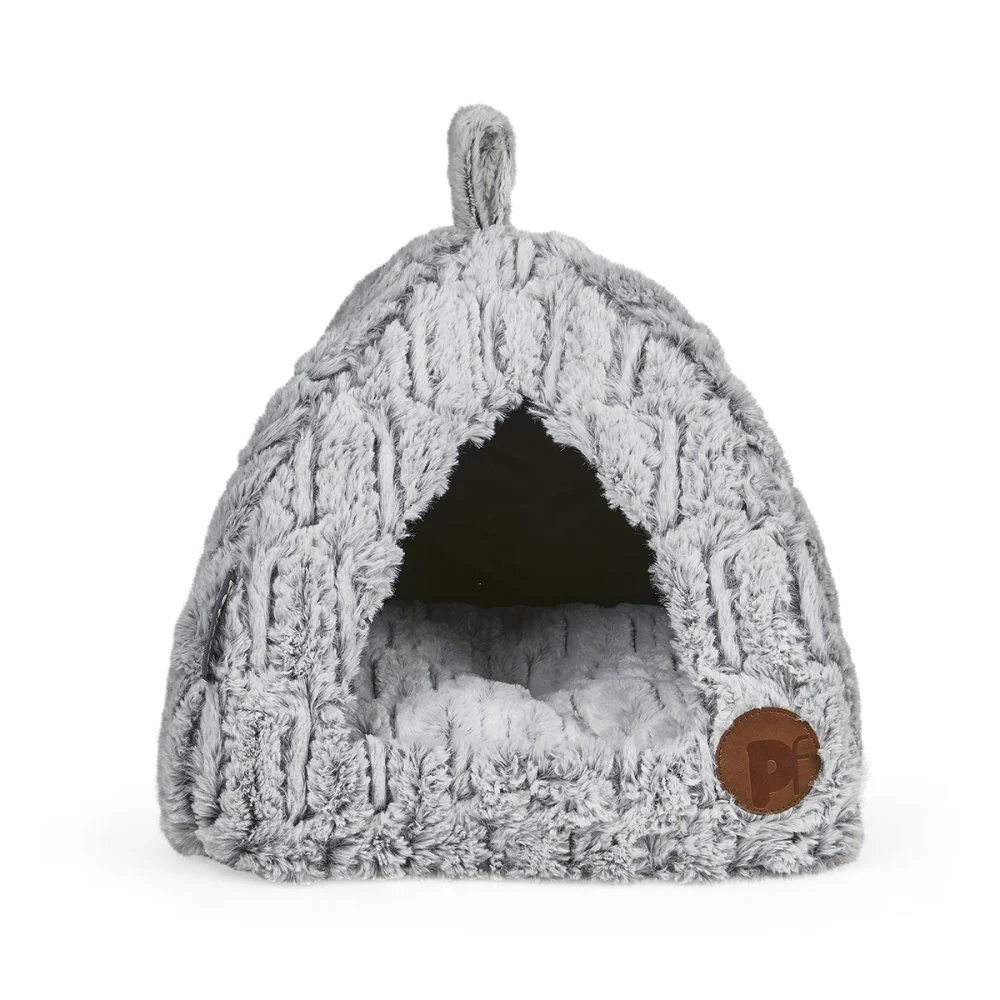 Petface Bamboo Plush Igloo Cat Bed - Image 5
