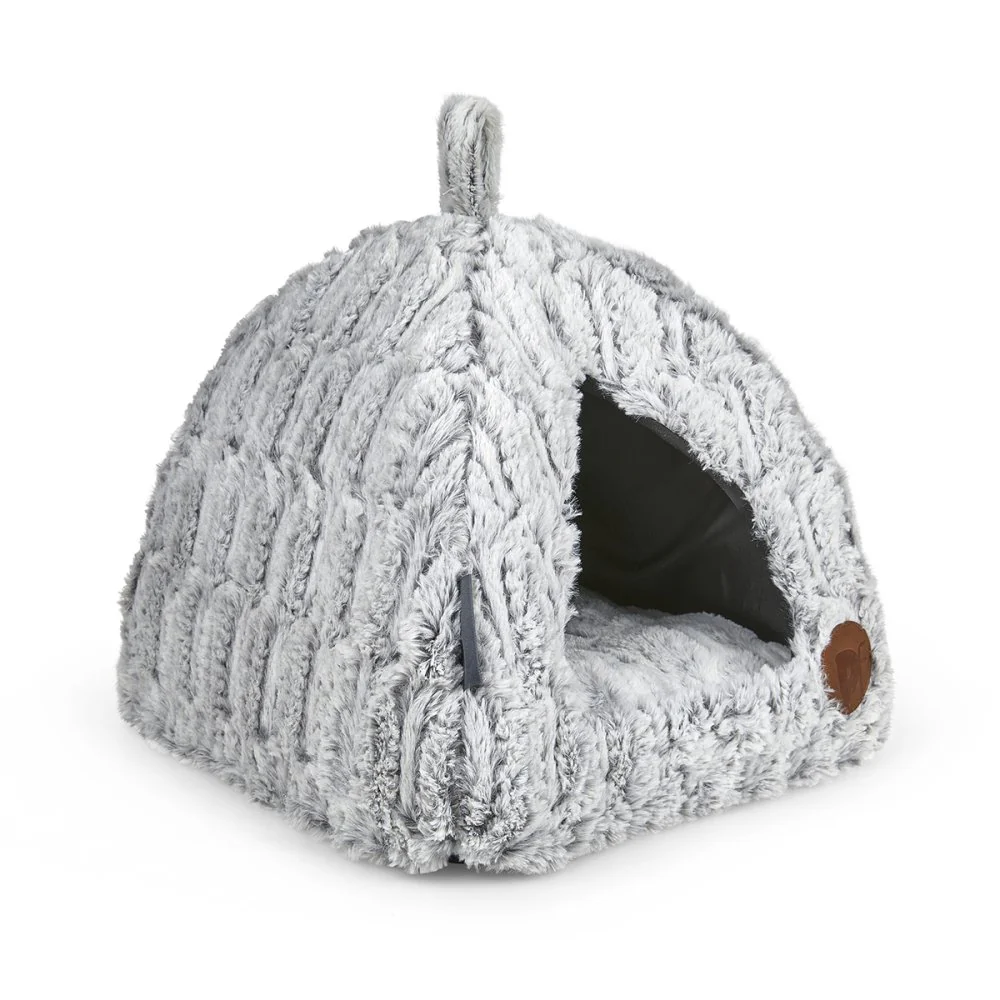 Petface Bamboo Plush Igloo Cat Bed - Image 6