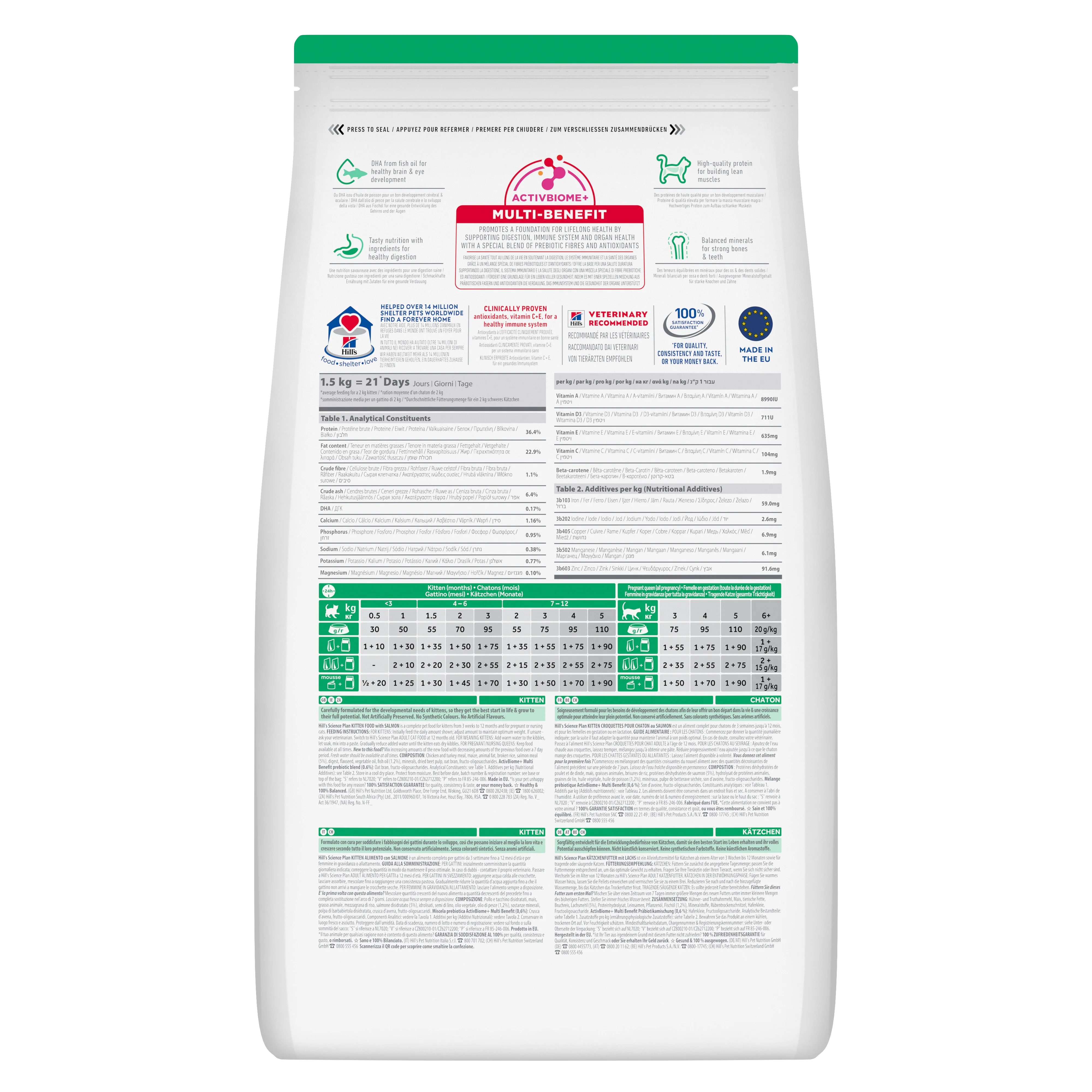 Hill's™ Science Plan Kitten Dry Food Salmon Flavour - Image 6